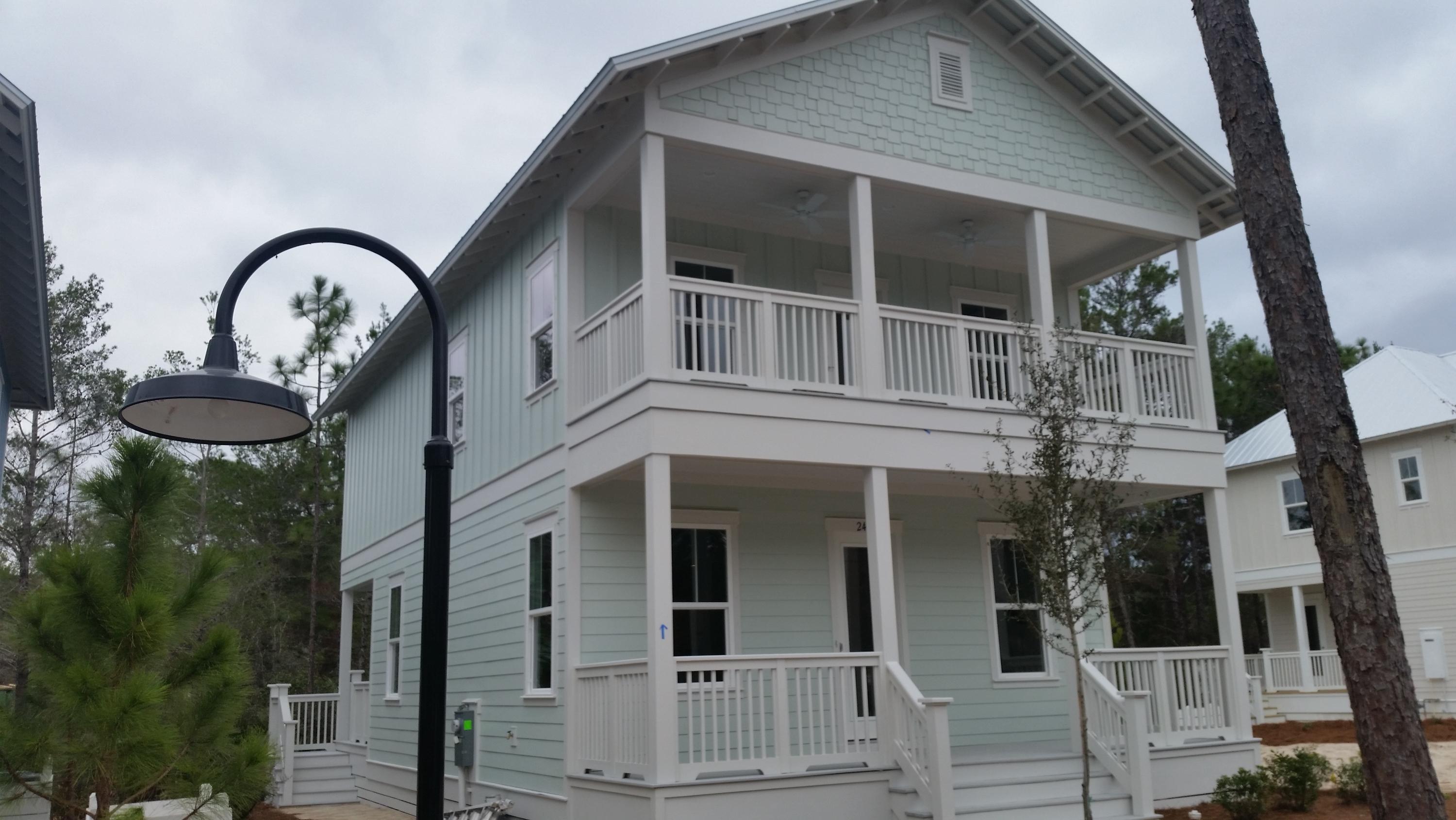 The Bayview Plan on Lot 153 is conveniently located next to pool and the homesites sits at one of the highest points in the neighborhood. The Bayview plan offers three bedrooms, two and half baths with a large covered front porch and a covered porch leading out from the master bedroom on the second floor. Would make a great vacation rental being located close to pool. It has a large open living, dining and kitchen plan for entertaining. Stainless Appliances, Granite throughout, Hardwood Floors in the main living areas. Pictures may be of similar, but not necessarily of subject property, including exterior and interior colors