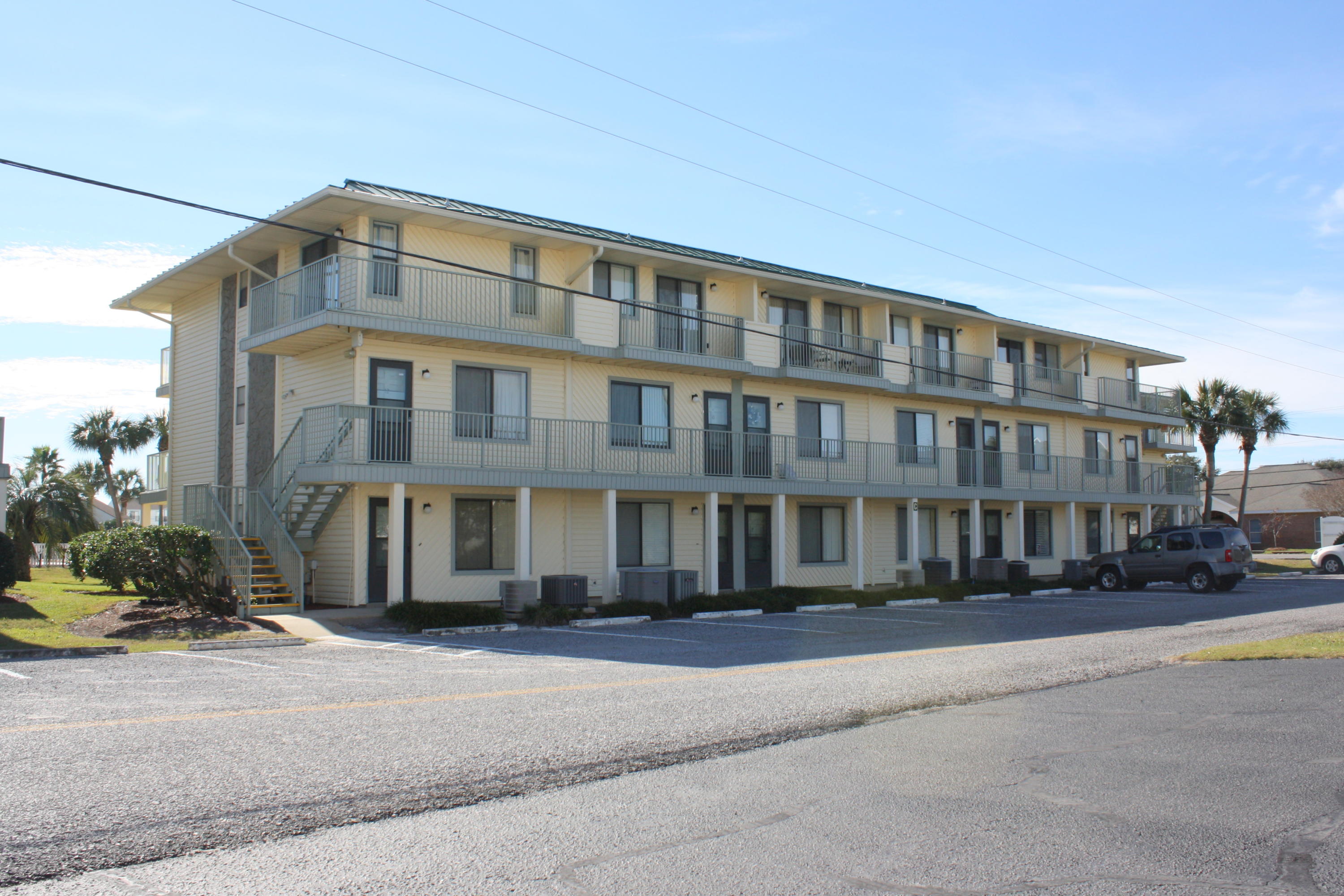 Priced to sell! Better hurry, this one will not last long! First floor, rental capable one bedroom residence. It's just a short stroll to the beach and public beach access at Pompano Joe's! Tile floors, private patio off the bedroom overlooks the green space with direct access to the pool and clubhouse. Low HOA dues, only $173/month! All dimensions important to buyer should be verified. Property to be sold ''As Is''. Sold furnished with a few exceptions, personal items.