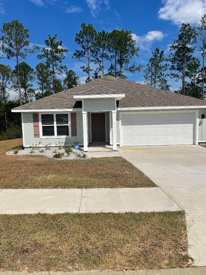 Beautiful Craftsman style home .4 BR, 2 BA, covered back patio, 2 car garage, great open design & perfect for entertaining, Kitchen features island bar for extra seating, breakfast nook, stainless steel appliances, smooth top range, built in microwave & corner pantry. Bedroom 1 & the adjoining bath features a large walk-in closet, an additional oversized linen storage closet, dual sinks & a large 5' shower. Awesome wood look flooring throughout gives a nice streamline look. The Smart Hm. Connect System offers your video/camera doorbell, keyless entry included.