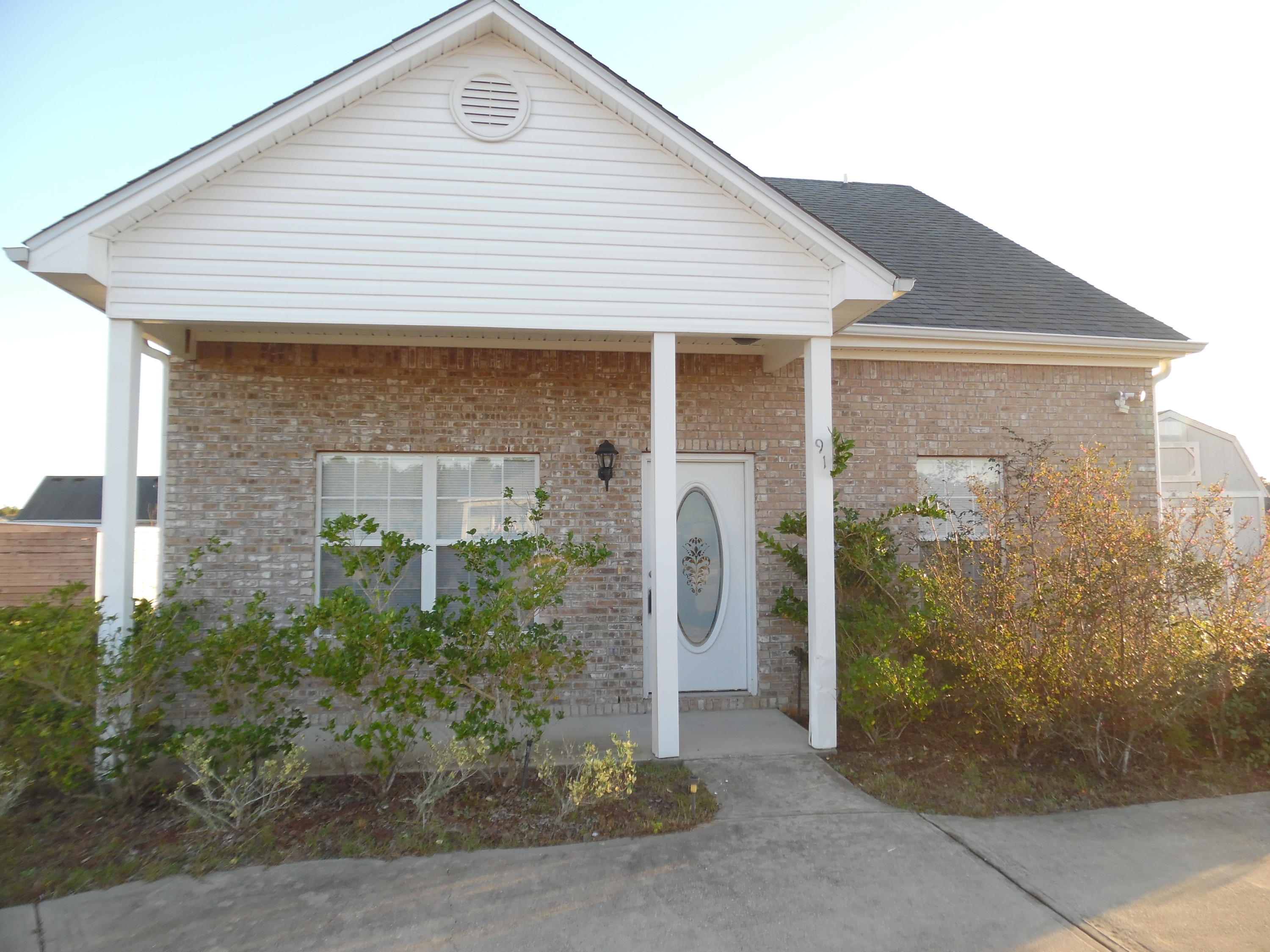 Fantastic home in the highly-desired Brandon Oaks subdivision! MOVE IN READY! In a Great location off of Hwy 331 near the new Publix Shopping area and expanded Hwy 331 Bridge. Just minutes from the state parks and the white sand BEACHES of 30A. NO HOA FEES!!!!! Great oversized CORNER lot! This is an All BRICK, 2 Story home with 3 bedrooms and 2 full baths will greet with a convenient U shaped drive and Welcome you inside with a nice entrance and front porch with an overhang for those wet Florida days. Inside, The Kitchen has beautiful GRANITE counter tops, dark cherry oak cabinets, Stainless Steel appliances (all convey!!), Double sinks, plenty of counter space and a tall Granite serving bar! The kitchen is open to the living and dining areas and Great for entertaining! See MORE *MALLOT!! 2 guest Bedrooms are located downstairs and share a Full Bath. Living room and all bedrooms are equipped with ceiling fans and have wall to wall carpet.  The Master bedroom and en-suite are located upstairs.  The oversized Master Bedroom has brand NEW carpet and a Walk In Closet!  Enjoy your Full private bath with NEW Double Vanities. The master bath also gives way to great natural lighting! 
This great home is Easy, close, convenient and priced just right! Enjoy quiet summer evenings on your front porch or large backyard. Renovation, repairs and upgrades are in the works for this house. VA, FHA friendly, NO ASSOCIATION FEES! And Seller will even pay some of Buyers closing cost!  Home sweet home! Make your Dreams your Reality! 
*when using google map for this property, please enter as 91 Mallot Beach Drive - the road sign also uses Mallot, the County recognizes as Mallet