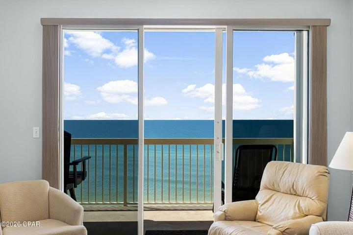 CURRENTLY UNDER CONTRACT, SELLER WILL CONSIDER BACKUP OFFERS
Rare opportunity at Celadon Beach Resort and an absolute must-see! Experience luxe seaside living with a true toes-in-the-sand location directly on the emerald waters of the Gulf. Celadon 808 showcases one of the most sought-after floorplans in Panama City Beach: a true Gulf-front master suite with balcony access, a second bedroom, a separate bunk room, and two full baths. Thanks to the dedicated bunk room, the condo lives and rents as a 3BR/2BA, comfortably sleeping eight.