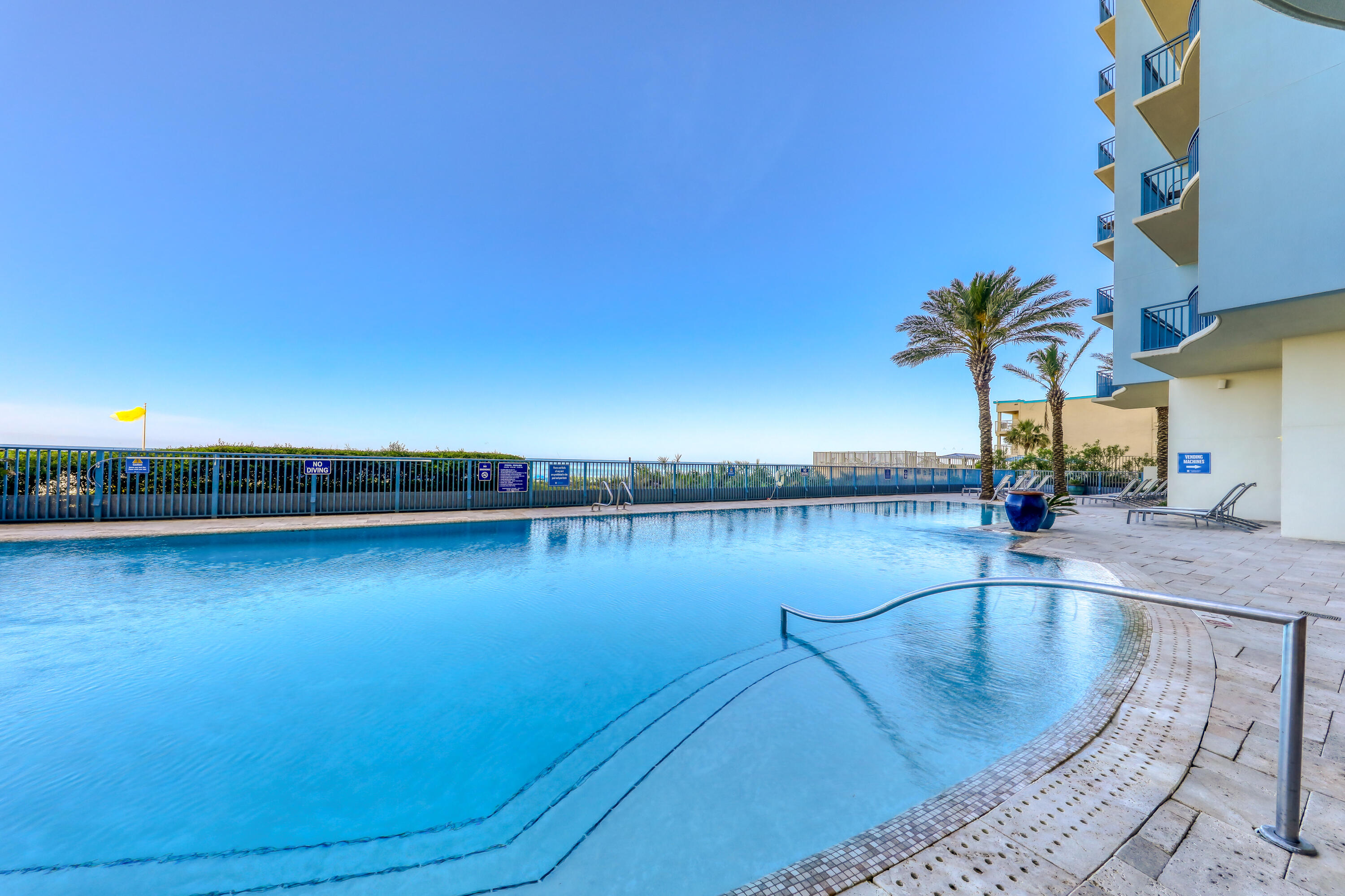 **9TH FLOOR, ONE BEDROOM, TWO BATHROOM, BEACHFRONT CONDO AT STERLING BREEZE LOCATED JUST 1/2 MILE WEST OF PIER PARK ON FRONT BEACH ROAD**  This is an excellent opportunity to purchase a beachfront condo in Panama City Beach's newest beachfront high-rise building just a short walk to all of the attractions of Pier Park. This property offers one bedroom plus bunks and a sleeper sofa with two full bathrooms. It has a large beachfront balcony with built in electric grill and excellent Gulf views! The condo has been a consistent revenue producing vacation rental for years. Sterling Breeze is a lower density high rise with just 7 units per floor with ~150 total units. You won't feel overwhelmed by the crowds in this property and they offer a beautiful pool, hot tub, grilling area, fitness center, snack bar and convenience shop on the ground level as well as a 3 story parking garage with walkover.  Come enjoy all that beautiful Panama City Beach, Florida has to offer at Sterling Breeze!