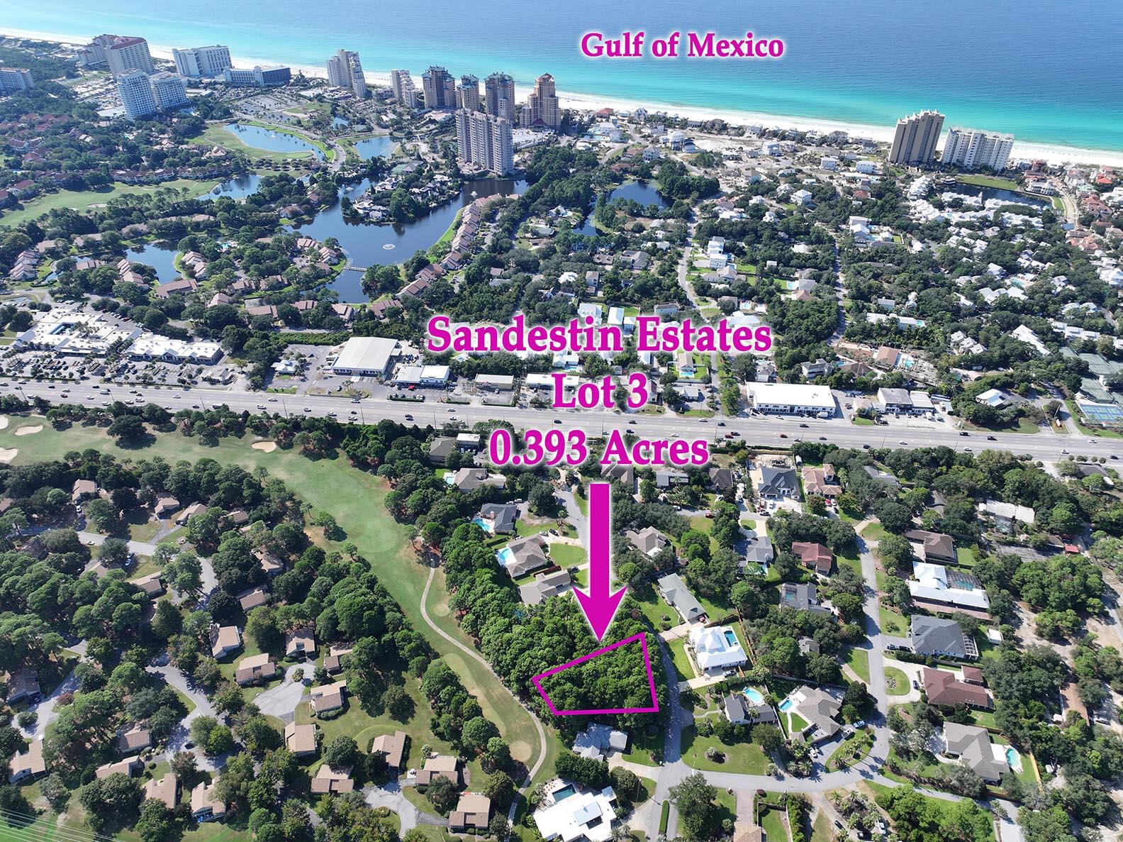 When presented with such a rare opportunity to capture a vacant lot like this one, the key to having a story about how you pulled it off is to take action.  Otherwise, you have just another tale about the one that got away.  Welcome to Sandestin Estates where you can bring your vision to reality and create the ultimate residence that begs for the story to be told.  Once here, you are afforded all that the Sandestin Golf and Beach Resort has to offer from the world-renowned beachfront to the world-class marina.  In addition to being a true destination golf and beach resort with multiple championship golf courses just a golf cart ride away, the tennis center is considered in the top 25 within the US.  Don't wake up tomorrow and find it's gone, come bring your dream to reality today!