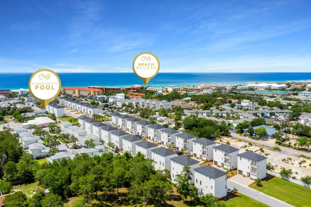 We have the pleasure of introducing the Beach Haven Chateau, a prestigious Boswell Built home just a short walk or golf cart drive to the Gulf of Mexico. This modern home offers every desired amenity including finely appointed finishes, quartz countertops, and an entertainment deck. The home is fully furnished, includes a 6 seater electric golf cart, and is completely turn key. Currently exceeding $100,000 in rental revenue, this home is perfectly positioned as your next rental property.