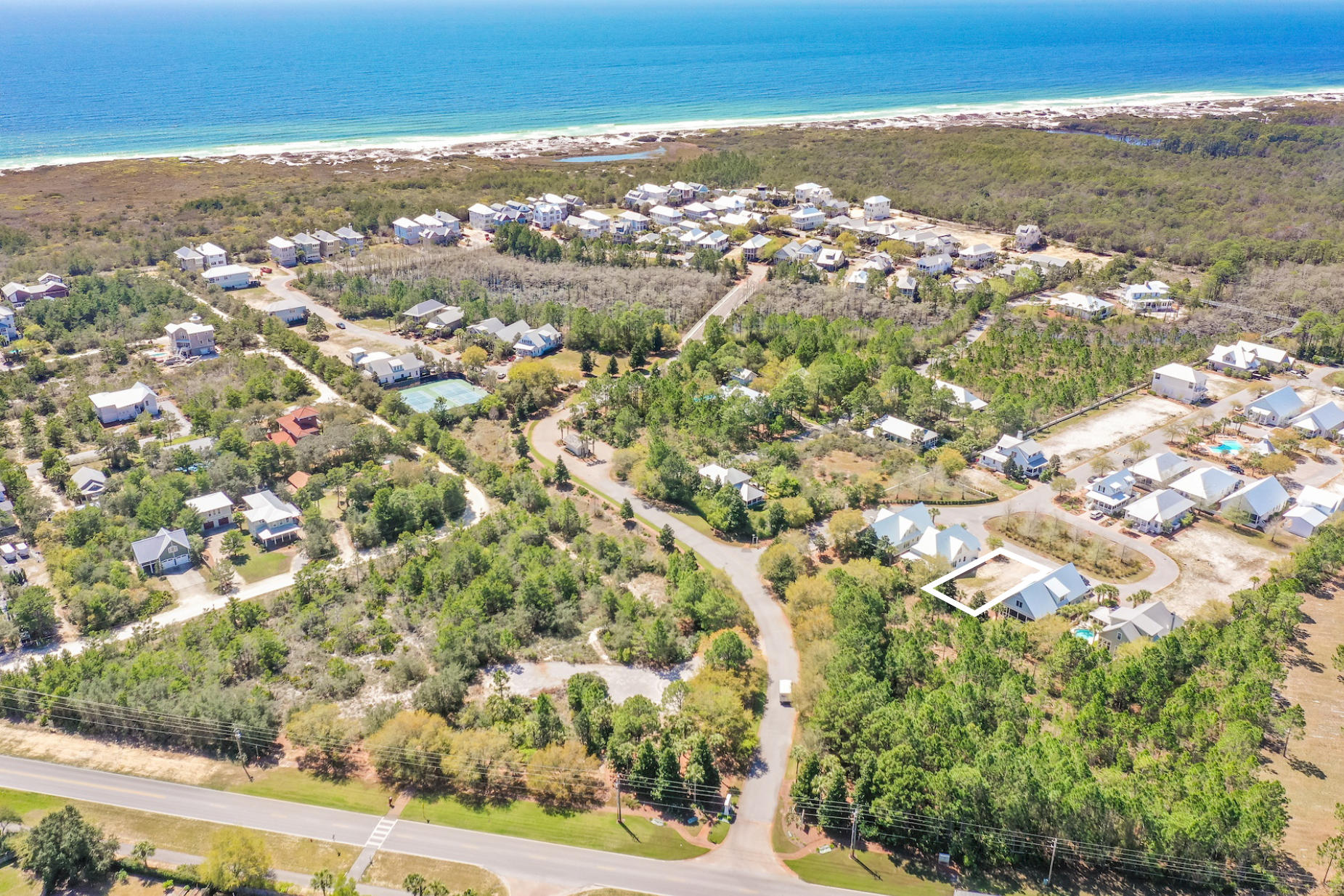 Beautiful homesite located in the gated community of Cypress Dunes on the West end of Scenic Highway 30A! This homesite is the last remaining lot spacious enough to hold the popular ''Cypress'' floor plan. The Cypress floor plan offers a 1-car garage, kitchen, dining area, family room, powder bath and master suite on the first level and three bedrooms, a loft area, and two baths on the second level. Cypress Dunes amenity center boasts an infinity edged pool, hot tub, workout facility, outdoor covered fireplace, 2nd level sunset deck, and an owners party room with a commercial kitchen, all overlooking the Gulf of Mexico! Other amenities include a 2nd pool in Phase 2, boardwalks through the Cypress Pond, tennis courts, and a plush lawn area for recreational use! Nearby hospital and shopping.