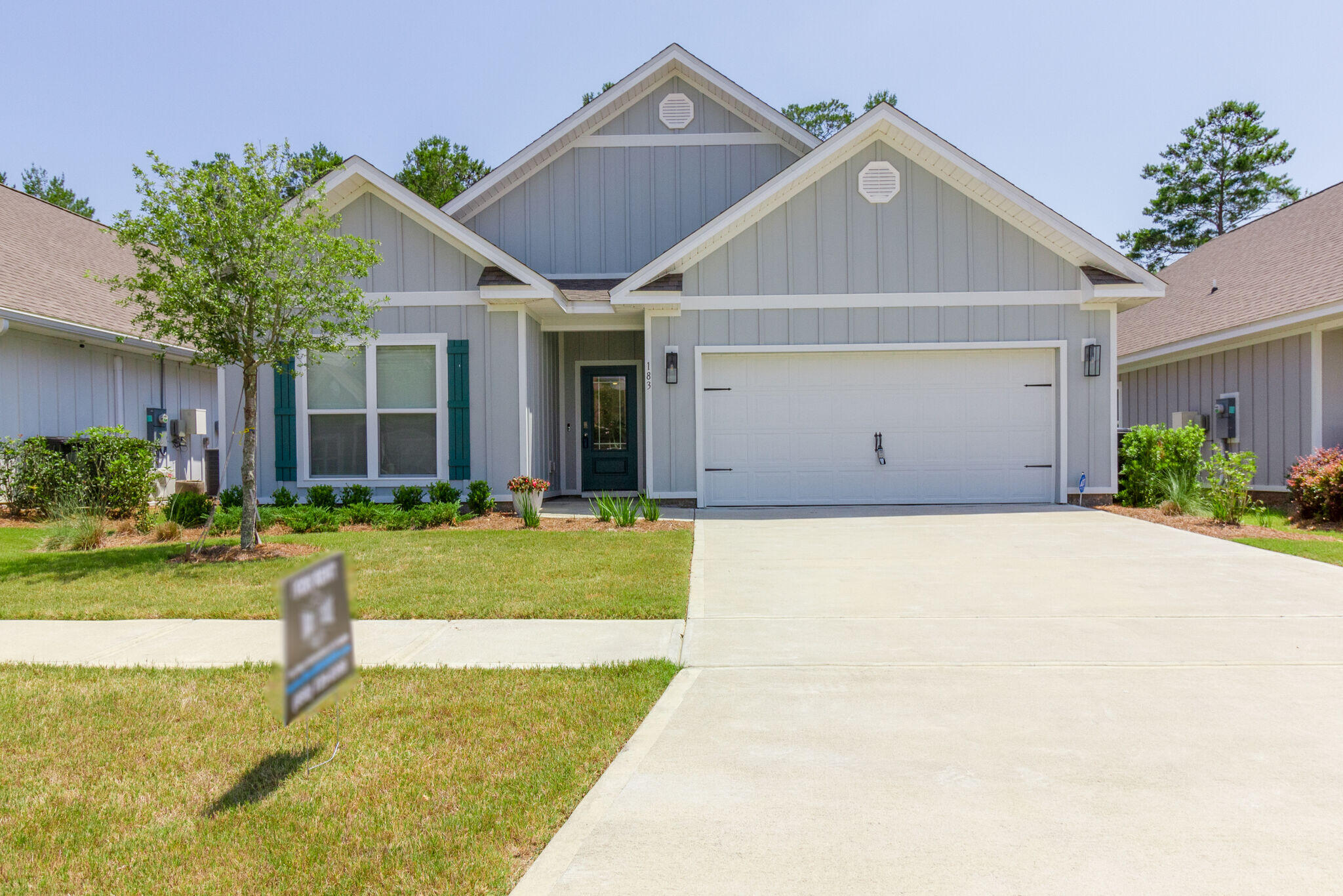 Nearly new 3 bedroom home in Firefly community in Hammock Bay. This beautiful home is steps from the community room, pool and pickleball courts. It features a split bedroom floorplan with open concept kitchen living and dining area. Luxury vinyl flooring throughout with granite countertops and stainless steel appliances. The HOA takes care of lawn maintenance and provides basic cable. 

Don't miss out on the opportunity to make this house your own - schedule a viewing today! Call 850-729-0399 View rental requirements or apply at www.RentwithBSR.com

No smoking or vaping. FEES: $50 per adult 18+ application fee, Landlord Liability Policy (if proof of Renter's coverage is not provided) $15 mo, Pest Policy $20 m0