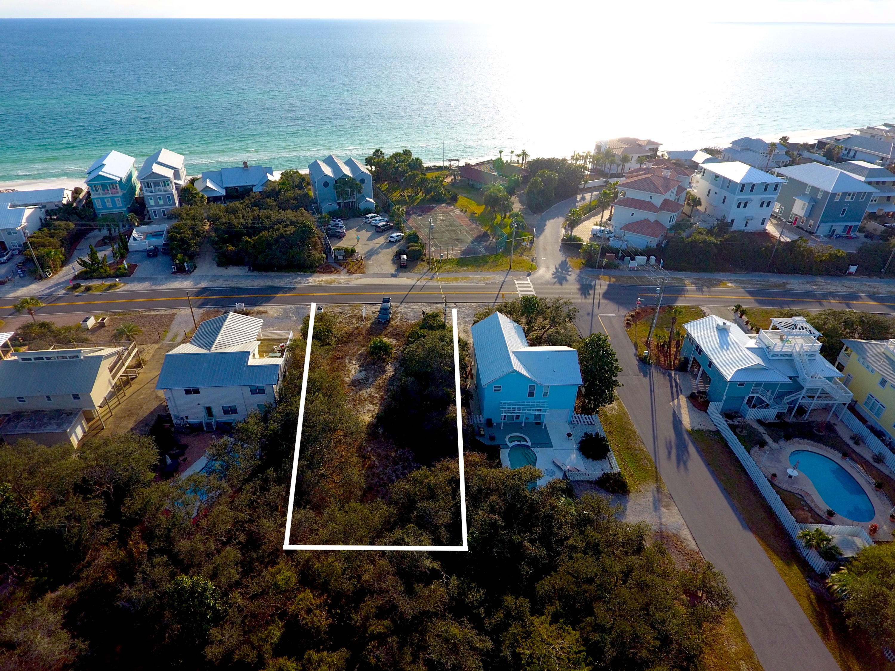 Fantastic opportunity to build one tier back from the Gulf of Mexico, this property is offered with a set of complete 5572 sqft plans and offers forever Gulf Views. Ideally situated between Watersound and Alys Beach this property offers easy access to the beach and is within biking distance to Alys Beach and the HUB. Buyer is responsible for personally verifying details about this property. Any information contained in this listing is believed to be accurate but is not guaranteed.
