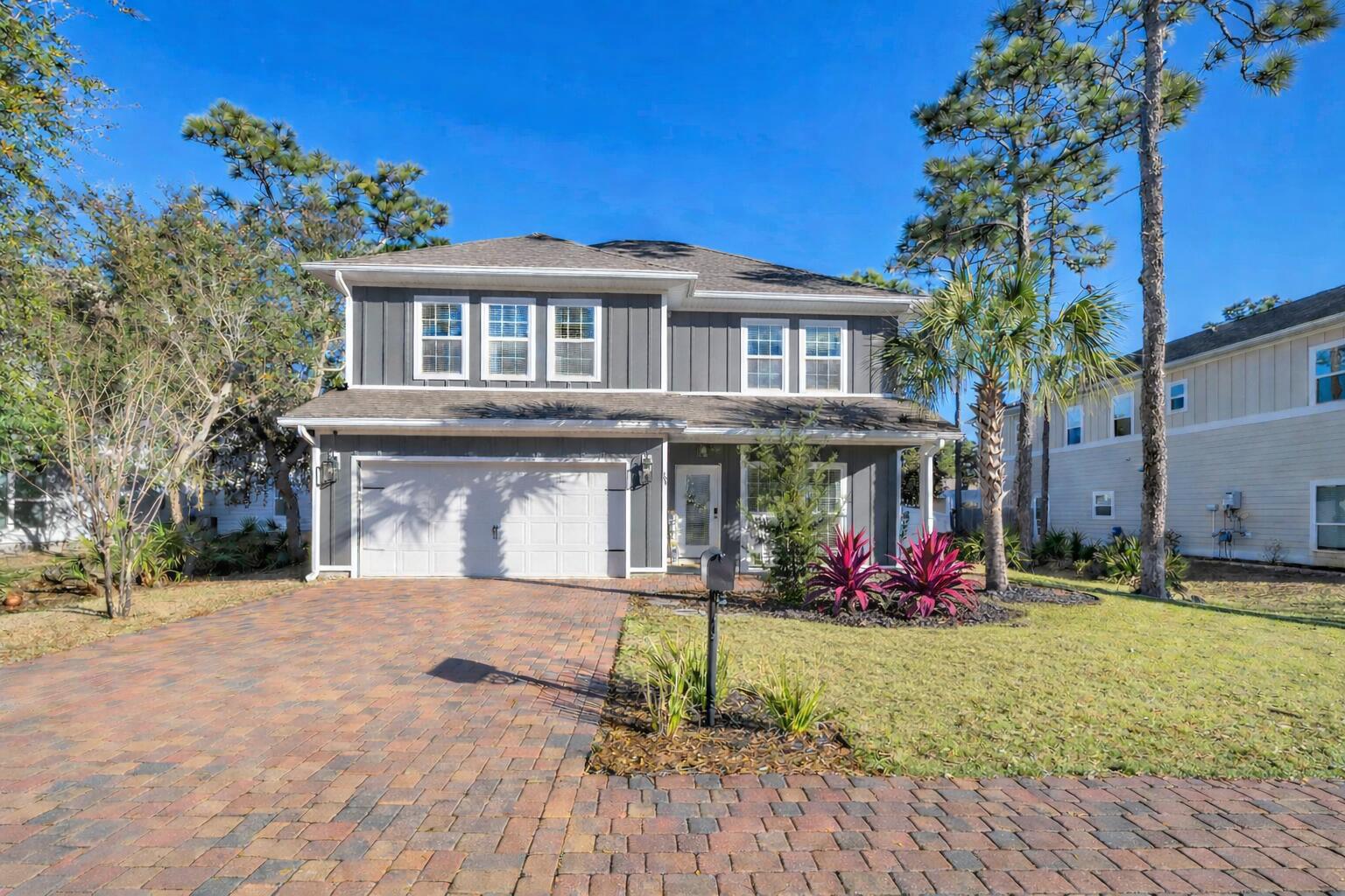 Under Contract with a 72 hour kick out clause. 
Welcome to this exceptional home in Mussett Bayou Manor, featuring a beautiful custom pool and private, fully fenced backyard designed for outdoor living and entertaining. Ideally located just minutes from the west end of 30A, Sacred Heart Hospital, Publix, Walmart, and the area's growing west-end development, this nearly new home offers almost 2,500 square feet of thoughtfully designed living space. The home includes 4 bedrooms, 3 and a half baths, with an open kitchen, living, and dining area, a first-floor primary suite, and an air-conditioned two-car garage. Upstairs features an additional living area and three bedrooms. Enjoy a covered porch, paver pool surround, lush landscaping, and a neighborhood dock with bayou access -- the perfect blend of comfort and coastal lifestyle
