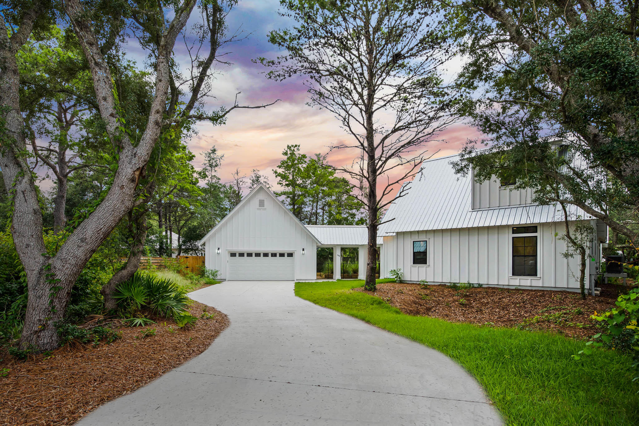 JUST REDUCED BY 80K! This elegant, custom-built home is situated on a secluded cul-de-sac lot, offering a large private lot with an in-ground pool, outdoor fireplace, and community beach access. Located just off of the renowned 30A, in a section of Seabreeze that does not allow short term rentals, this home offers the ultimate in privacy and tranquility. This is the perfect setting for a primary residence or second home. The home boasts 24' cathedral ceilings in the entryway and 12' main level ceilings, adding grandeur and spaciousness to the home. With 4 bedrooms and 3.5 bathrooms, this home is designed to accommodate any family. The gourmet kitchen is a chef's paradise, featuring Viking appliances, custom cabinetry with soft close drawers and doors, and beautiful quartz countertops. The home is equipped with LG ThinQ washer and dryer, Navien tankless water heater for energy efficiency and convenience. The open floor plan is perfect for entertaining, with spacious living areas for relaxation. The master suite is a true retreat, complete with a luxurious en-suite bathroom that includes a dual vanity, walk-in shower and a tub. The backyard is a true oasis, with a covered patio, outdoor fireplace, outdoor shower and in-ground pool, perfect for outdoor entertainment. With community beach access, you can enjoy all the benefits of a beach lifestyle without having to venture too far. Take a stroll down the charming streets of Alys and Rosemary Beach, and enjoy the variety of dining and shopping options, or simply relax on the beautiful beaches. Don't miss your chance to own this stunning, brand new home in an idyllic location with great privacy and close by beach access.