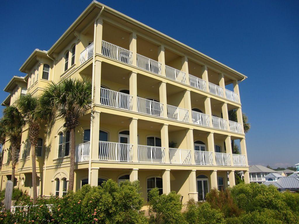 On 30A, it's all about the beach view & location! This 4th floor, private villa is a ''west end'' unit, which means it has sweeping views from Santa Rosa Beach to Destin from the living room, kitchen, dining room, master bedroom & bath! 3 bedrooms/3 bath.Catch the sunrise and sunset from your private balcony. The Villas of Santa Rosa's location is the most sought after on 30A, as it is steps from Gulf Place Town Center's quaint shops, galleries, cafes & outdoor entertainment venue. The Villas entrance is gated for privacy. Selling furnished w/a few exclusions. Master Bedroom has direct gulf views. Master bath has a whirlpool tub surrounded with windows with gulf views to the west, a double vanity, and a double shower. Utility room with washer and dryer; large closets & ample guest parking owner's closets; community pool; gated community; televisions mounted throughout the unit; security system; speaker system on balcony overlooking gulf. Enjoy all of the shopping, dining, and outdoor activities of Gulf Place which is located directly across the street. This unit is a MUST SEE!!! Unit has a strong rental history with repeat renters...perfect for an investment and for that dream private retreat.
