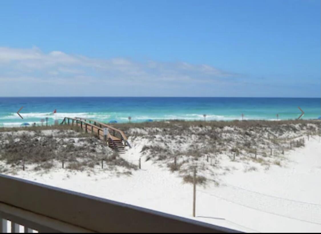 Beautiful Gulf front condo in Sandpiper Condominiums.  This recently renovated condo is a must see.  This one bedroom condo has beautiful sunset views and an excellent rental history.  Sandpiper condos have 1100 feet of private sugar white beach to enjoy.  It is being sold fully furnished and is move in ready!  This unit will not last long.