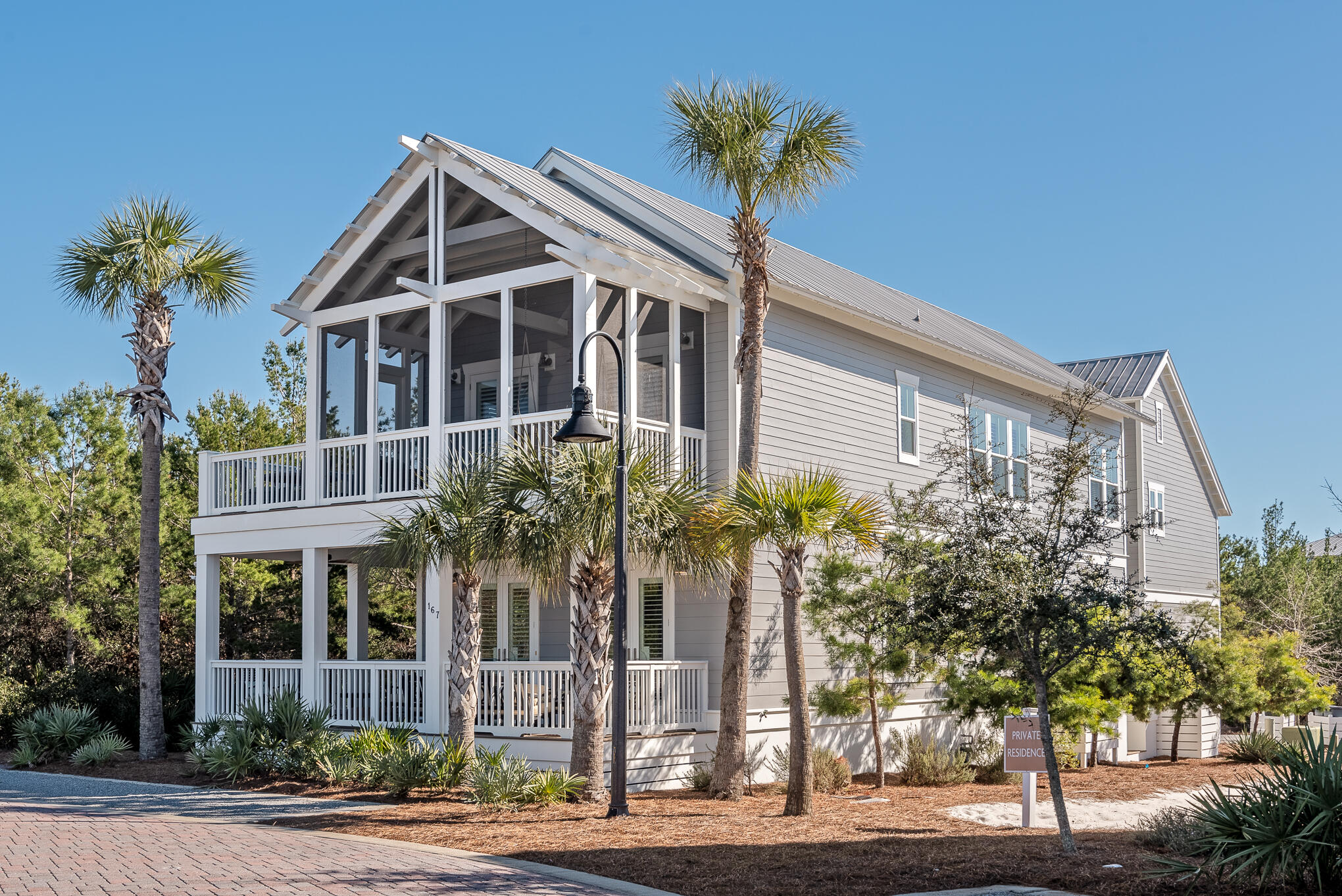 FULLY FURNISHED! Luxury beach home south of 30A includes GOLF CART! Strong Rental projections of $125,000+ per year! New Private Boardwalk built in Prominence South. This stunning property offers a private lot tucked into a preserve and a very unique/rare floor plan in the highly desirable community of Prominence South. This expansive four-bedroom, four and half-bathroom home is professionally designed offering two living spaces and expansive outdoor space. This vast homesite boasts 4,900sqft of entertainment which includes indoor and outdoor living space. 3,333sqft heated and cooled. Features include exceptional 'one of kind' woodwork & custom moulding throughout. Private back entry to the home including a large two car garage. The kitchen is a chef's dream with stainless steel appliances, expansive cabinetry, marble counter-tops, hardwood floors, and a massive island that opens up into the living/dining area. This unique floor plan proudly displays two spacious master suites and two more guest bedrooms with ensuite baths. There is also a spacious media room upstairs that exudes comfort and privacy. Other features throughout include 12ft-14ft ceilings, 8ft doors, professional designed lighting, plantation shutters, and a washer/dryer. Property will sleep 14-16 people comfortably and not to mention plenty of parking which is rare along 30A! HOA: $656 per quarter includes landscaping, beach shuttle, security, resort style pools, and gym. Unwind your day by relaxing on the swing under your covered porch or walk over to the Hub where you'll find a variety of entertainment from shops, restaurants and more. Strong rental projections with $100,000+ per year. 

The Town of Prominence is located on HWY 30A between Seagrove and Alys Beach. Residents will enjoy easy access to a beautiful Town Center, Resort style pools, Fitness Center and Private Shuttle Service to the beaches of 30A. ''The Hub'', the community's town center includes restaurants, shops, and an amphitheater with covered event pavilion, a cinema screen for movies as well as a stage for concerts and events.