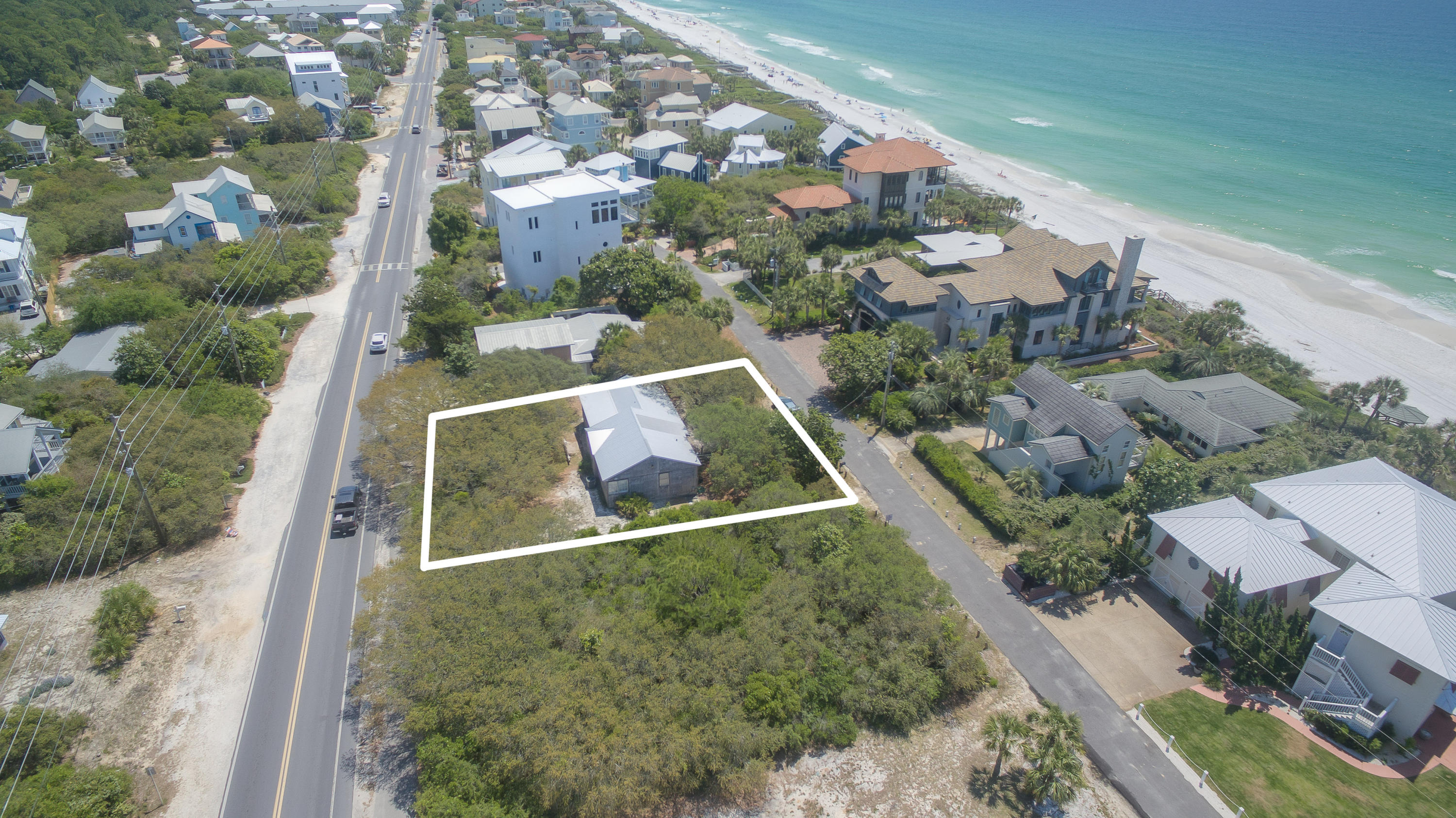 Location! Location! Location! This large lot located on quiet Montgomery Street is steps from two public beach accesses and features forever gulf views from the back deck. The 3 bedroom, 2 bath home is one of the original 30-A beach cottages! One row from the sugar-white sand, in the heart of Seagrove Beach, this location is a short jaunt from Seaside square, and minutes from The Hub, Alys Beach, Rosemary Beach and 30Avenue.