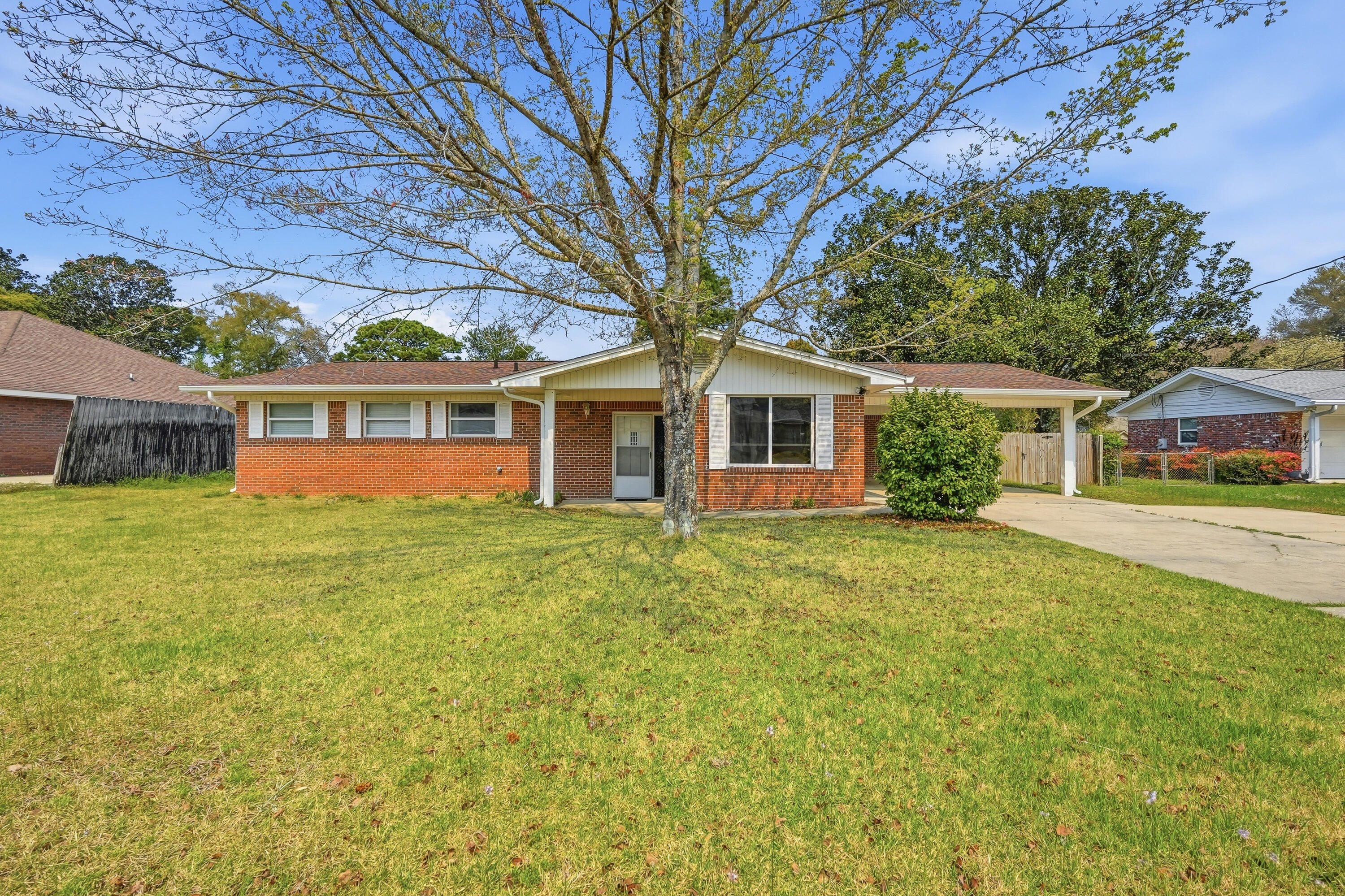 Welcome to Poquito Bayou: Where Your Next Chapter Begins! You've just found your perfect home, a charming ranch-style, 3-bedroom, 2-bath house nestled in the coveted Poquito Bayou community. The hard work is done--the sellers have made a thoughtful investment in repairs, and with a little love from you, you'll be blessed with years of loving memories.  Will you be playing lively games on your oversized yard, then cooling off with a relaxing tan by your sparkling swimming pool? Getting sun kissed as you envision converting the shed into your own stylish poolside bar, making your home the go-to spot for neighborhood gatherings?
In addition, you're just a short walk or bike ride from the community recreation center. Will you be reeling in your catch of the day, hosting a barbecue with stunning water views, or taking a refreshing swim?  With the community boat ramp only 0.25 miles from your door, what's your water toy of choice? Will you load up the boat to cruise to Crab Island, or perhaps paddleboard, tube, or kayak through one of our beautiful, smooth bayous? Awh, yes, these beautiful emerald waters are waiting. Poquito Bayou isn't just a place to live; it's a lifestyle waiting to be discovered. The cooler is packed, the sun is out, and the water is warm. Welcome Home!