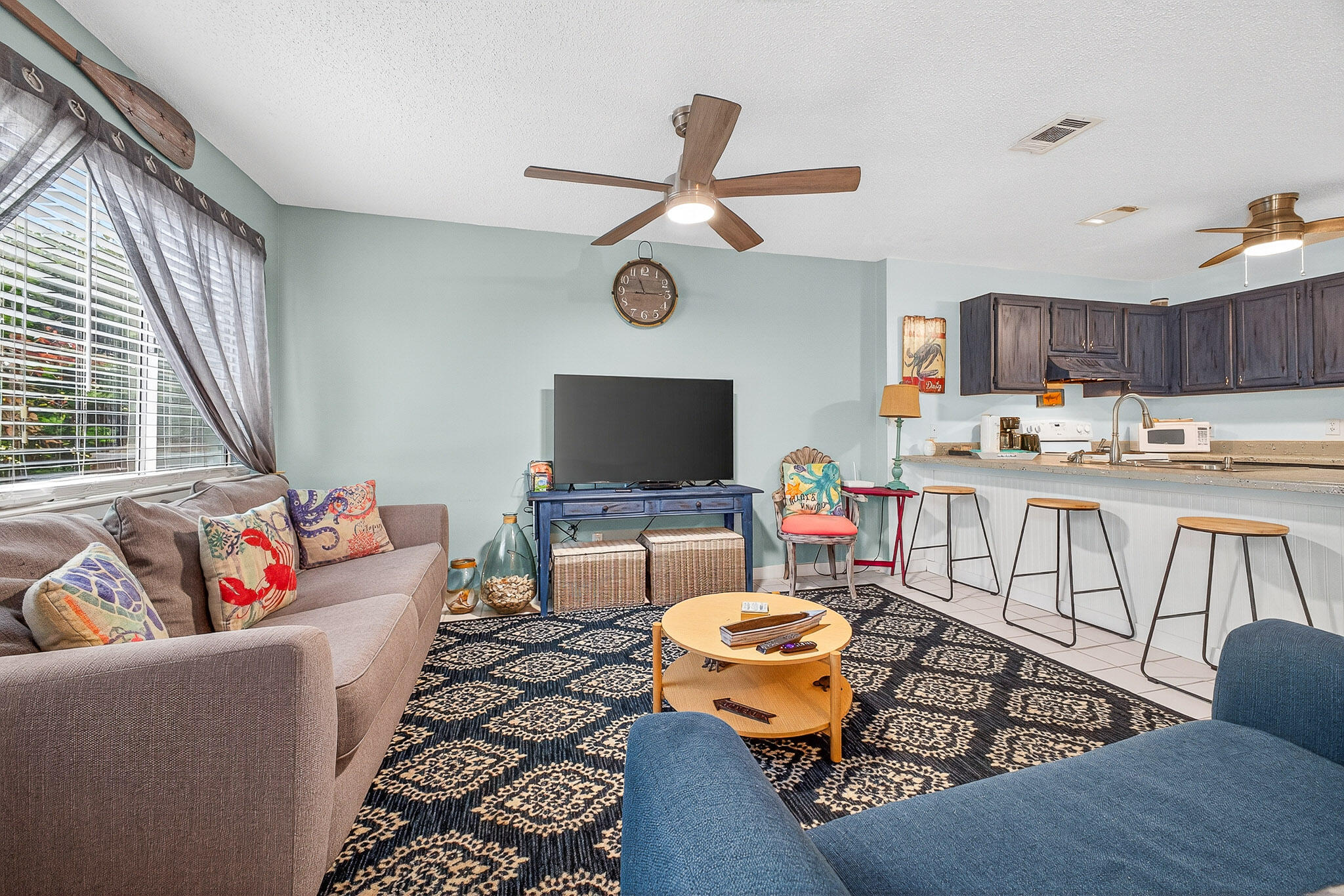 Seller offering $5,000 Cash Back for buyer to use as they choose, closing fees or towards remodeling costs. Best Value on Holiday Isle. Located on the desirable first floor for easy access. Fun, stylish décor makes this unit move-in ready as a beach retreat or rental. This condo is just a short stroll to the sugar-white sands and emerald waters, with two private deeded beach access points nearby. In 2024, the building's exterior received a complete facelift, including all-new staircases and a fresh coastal look. With low carrying costs, this condo makes an excellent short- or long-term rental investment.  Holiday Isle is a beloved Destin community known for its palm-lined streets, golf cart lifestyle, & laid-back coastal charm. You'll have quick access to Norriego Point and O'Steen Beach, famous for their stunning views of the East Pass & Destin Jetties. Whether it's snorkeling, paddleboarding, fishing, boating, or catching fireworks from the beach, the coastal lifestyle is at your doorstep. Plus, skip the Highway 98 traffic by easily hopping over to nearby grocery stores, restaurants, Target, pharmacy, liquor store and more. Great Opportunity at this price in Destin! Act now to schedule a private viewing!