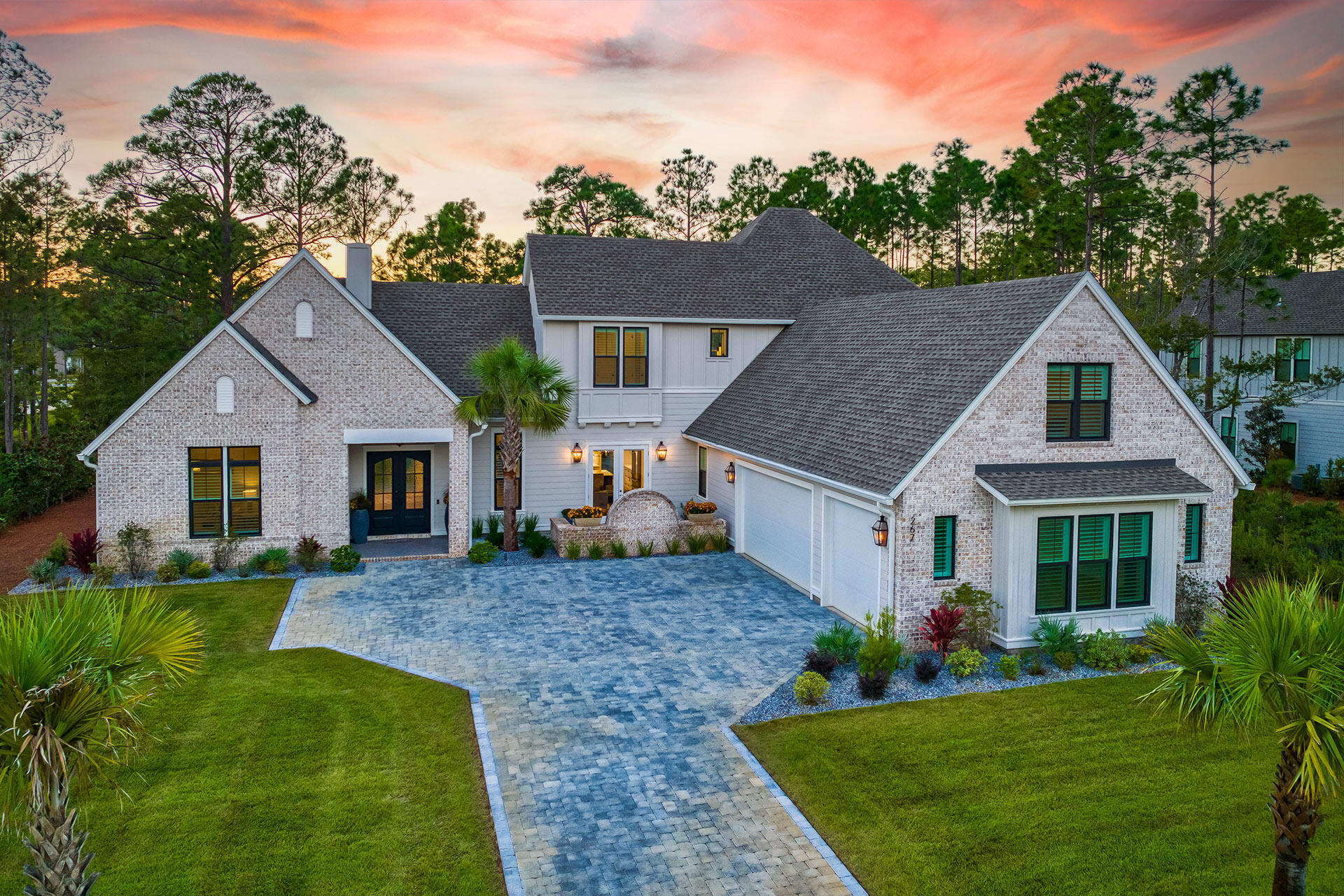 Nestled within the gated community of Seclusion Bay, 267 Hideaway Circle offers coastal luxury on an expansive nearly half-acre lot in Santa Rosa Beach, FL. This exquisite 5-bedroom, 3.5-bathroom home spans 3,866 square feet of heated and cooled space, with a total area of 5,172 square feet, including generous porch spaces ideal for outdoor living.

Designed by Mark Tanney, this 2023-built residence embodies thoughtful craftsmanship and style. The open floor plan invites a relaxed flow throughout, with numerous windows and doors flooding the home with natural light. The great room seamlessly transitions to a spacious dining area and a gourmet kitchen, featuring quartz countertops and top-of-the-line appliances. The main level hosts a luxurious master suite with a serene master bathroom, expansive walk-in closet, and a dedicated office space. An additional bedroom, laundry room, pantry, and a large rear porch complete the first level. Upstairs, two more bedrooms, a bathroom, and a versatile flex space offer sufficient space for family or guests.

Outdoors, you'll discover a true oasis under a stunning custom wood high-end pool enclosure. This thoughtfully designed structure not only adds architectural beauty but also enhances functionality, offering a seamless blend of luxury and comfort. Beneath its elegant canopy, you'll enjoy a private pool and spa, providing a tranquil retreat for relaxation or fun-filled gatherings.

The fully equipped outdoor kitchen, featuring premium appliances and ample prep space, is ideal for al fresco dining and entertaining. Meanwhile, the cozy natural gas firepit invites you to unwind under the stars, creating the perfect ambiance for evenings in Florida's beautiful weather. This meticulously crafted space ensures that every moment spent outdoors is as comfortable and stylish as the home itself. The property also includes a spacious 3-car garage, providing suitable storage for vehicles and recreational gear.

Located in one of Santa Rosa Beach's most sought-after communities, Seclusion Bay offers a serene, family-friendly atmosphere and an array of exclusive amenities. This private, gated neighborhood provides residents with access to a community dock on Choctawhatchee Bay, ideal for fishing, kayaking, or launching paddleboards to explore the tranquil waters. The pristine beaches and fine dining of 30A are just minutes away, while nearby shopping hubs in Miramar Beach and Destin provide convenience and variety. Embrace a lifestyle that blends privacy with accessibilityyour perfect coastal retreat awaits at 267 Hideaway Circle.