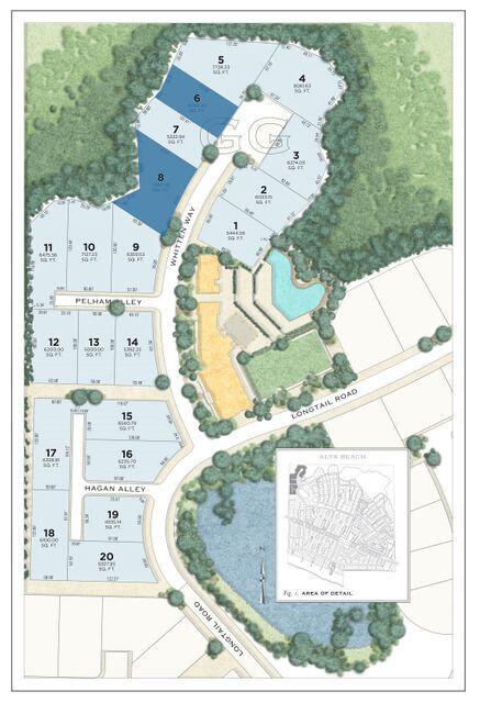 The Phase 4, GG Block section of Alys Beach will be a neighborhood where nature dominates the scene and weaves its way through a varied collection of picturesque homes organized around an expansive wetland park and nature preserve. The collection of cottage homes and gardens embraces the adjacent nature preserve and wetland park. The neighborhood streetscape is characterized by a reflective canvas of undulating white garden walls that open into landscaped courtyards and gardens — all set against a variegated assortment of the green and gold textures of the rugged natural setting. A neighborhood that is a bit more ''country'' than ''town.''