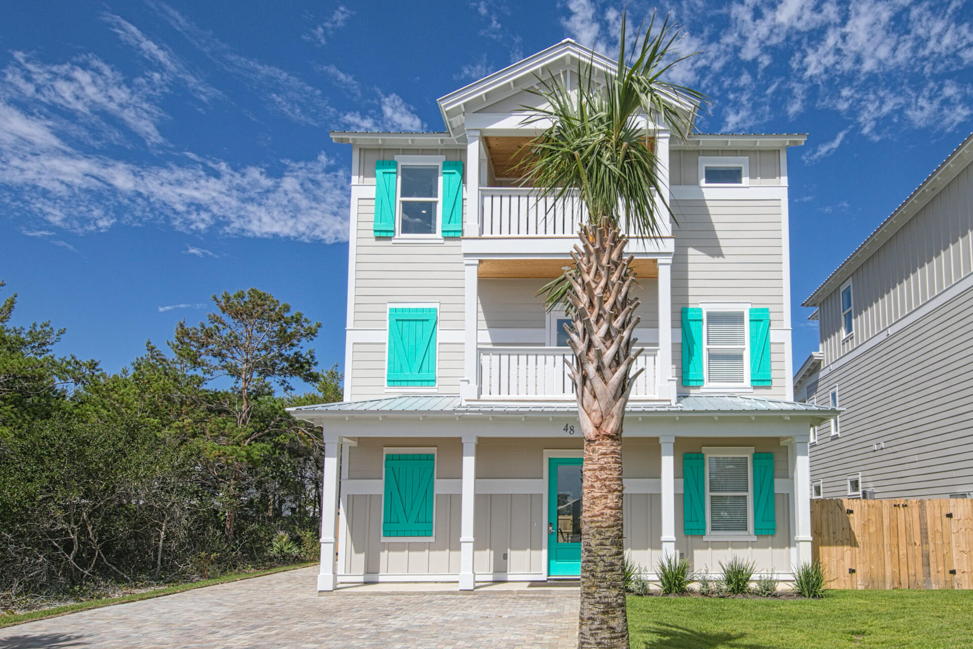 PRE-CONSTRUCTION OPPORTUNITY. 
Designed to maximize rental income, this NEW Pre-Construction 7 BR/7 1/2 Bath rental machine. (EXACT HOME NEXT DOOR GENERATING 260K RENTAL INCOME), offers everything vacation renters are looking for!   Three living areas including huge game & bunk rm, large dining area, 360 SF covered porches, large, private, fenced yard w/heated, saltwater pool, spa, fire pit, outdoor kitchen & living area comfortably accommodate 25+ guests.  Quick access to the gated deeded beach access, golf, tennis, fantastic restaurants & shopping. Lots of parking & NO HOA fees. Now's the time to own the beach Home you've always wanted. With prop values & constr costs on the rise, act now to secure 2021 construction prices & to have a gorgeous new beach home ready for high season next yr