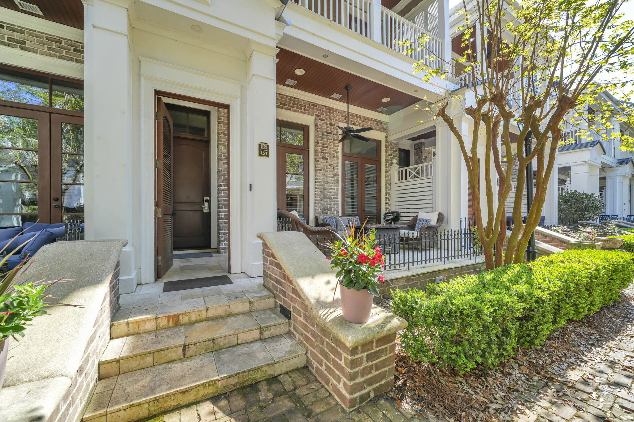 Exceptional opportunity to own in the highly sought-after Le Jardin enclave within Baytowne Wharf at Sandestin Golf & Beach Resort. With approximately $61,000 in gross rental income in 2025 and potential to generate even more, this property presents a compelling investment opportunity while still being enjoyed by the current owners as a second home. 

Whether you're searching for a second home, full-time residence, or an income-producing investment, this property offers versatility, luxury, and an unbeatable location. Ideally positioned just inside the private gated courtyard community, this residence is the second unit on the left and enjoys a desirable setting facing the beautifully landscaped courtyard, creating a peaceful backdrop for the open living space. Designed with a highly Designed with a highly desirable townhome-style floor plan, this spacious residence offers a multi-level layout that enhances privacy and functionality. It features two primary suites, thoughtfully positioned on the second and third floors, each with private en-suite baths and dual vanities, along with a total of three full bathrooms and one half bath.

The third-floor primary suite serves as a true retreat and is one of the few in Le Jardin offering a gas fireplace, with a double-sided design that extends into the spa-like bathroom featuring a jetted soaking tub, limestone and marble finishes, and custom details.

The interior showcases 10- to 12-foot ceilings, 16-inch hand-set limestone tile, and high-end finishes throughout. The gourmet kitchen is equipped with granite countertops, Sub-Zero and Viking appliances, a built-in wine fridge, and custom lighting--ideal for entertaining.

Enjoy three private balconies, one on each level, perfect for relaxing and taking in the vibrant atmosphere of Baytowne Wharf, with dining, shopping, and entertainment just steps away. This property is also ideally located just 5 minutes from the resort's tennis and pickleball courts, adding to its strong lifestyle and rental appeal.

Additional features include gated, covered parking, access to the community pool, fitness center, and common areas, as well as a designated golf cart parking space conveniently located near Hotel Effie (golf cart not included but negotiable).

Residents enjoy access to Sandestin's world-class amenities, including beach access, tennis, marina, and 73 holes of championship golf via the resort shuttle.

Offered fully furnished and turnkey, this property allows for a seamless transition of ownership or immediate rental potential.