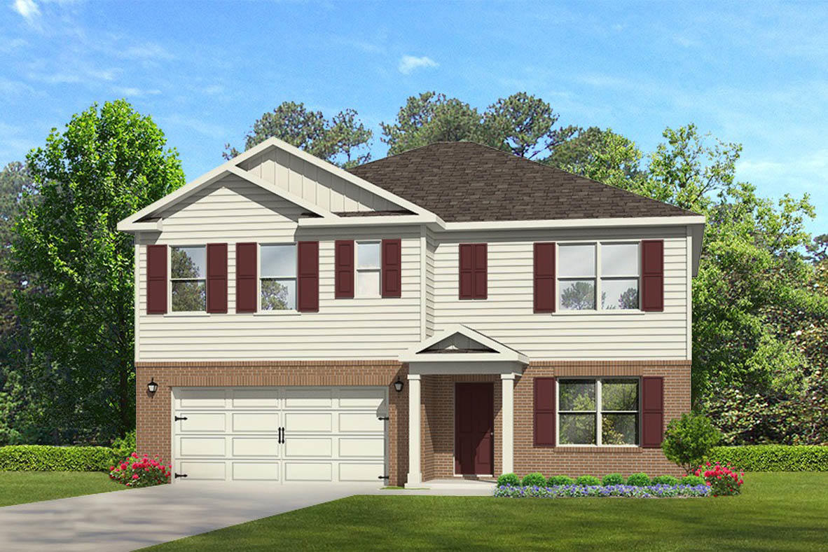 The Hayden is a 5 bedroom, 3 full bath 2 story home with a large loft area for  second living room upstaires. Open concept design is perfect for entertaining. The kitchen features a large island bar with stainless steel appliances, large pantry, quiet dishwasher, smoothtop range, built in microwave and dining area. An additional bedroom is located downstairs next to a full bath. Bedroom 1 is upstairs and the adjoining bath features a large shower, nice double vanity sinks and a roomy walk in closet. This spacious home has a nice front covered porch. The Smart Home Technology Connect system is a standard feature with your video/camera doorbell, keyless entry and much more. Convenient fast growing N. Crestview location.