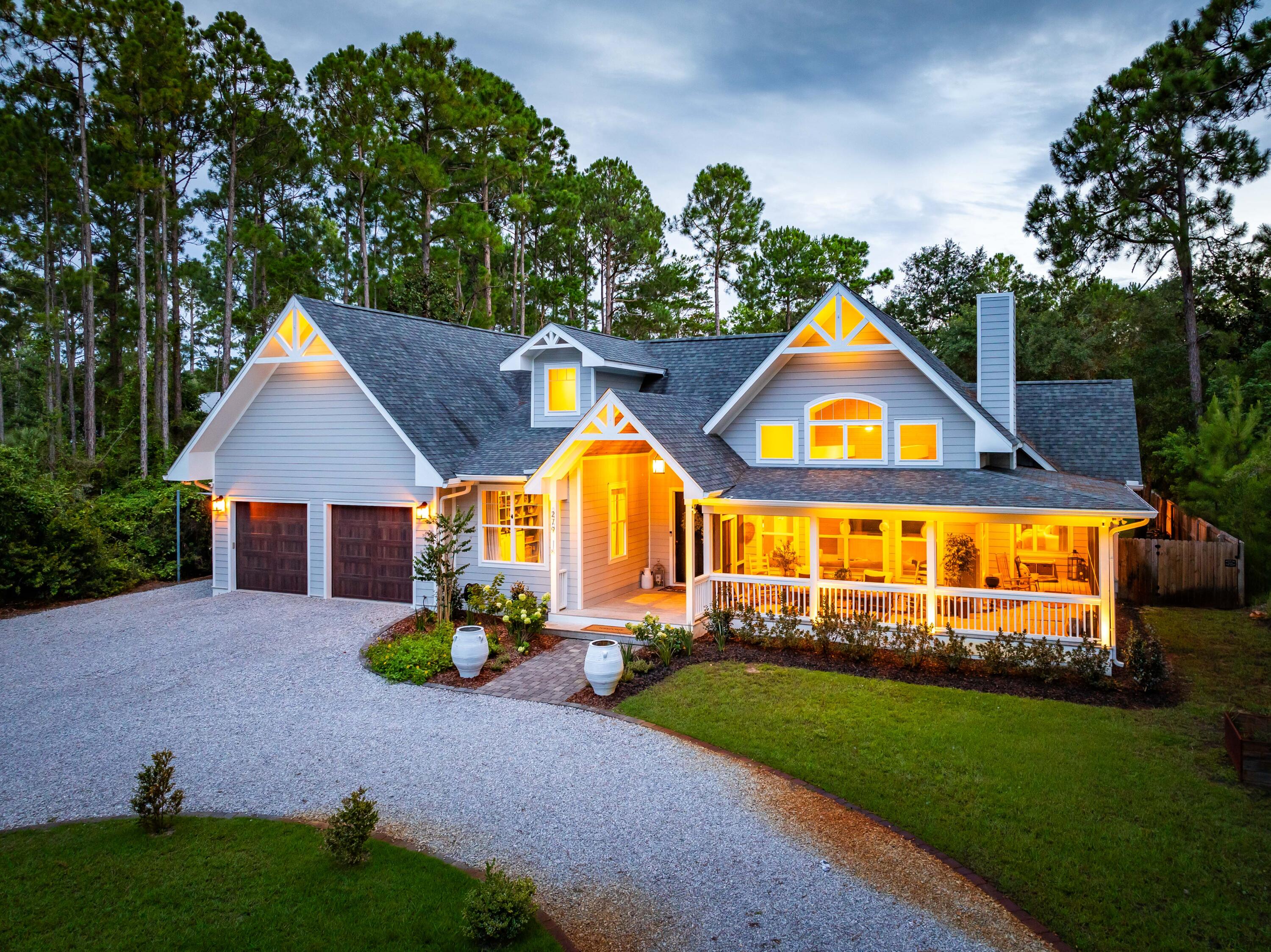 Immerse yourself in tranquility moments from the beaches of Scenic Highway 30A. This custom-built 4-bedroom,4-bathroom haven in the coveted Point Washington community is close to South Walton schools and centrally located to restaurants and shopping along 30A. The master suite features a luxurious vaulted ceiling and a dedicated sitting area, perfect for unwinding with a good book. Step outside the fully equipped kitchen with gas range and walkin pantry to your own private oasis - a screened porch with an outdoor kitchen seamlessly transitions to a sparkling resort-style pool and spa complete with a waterfall.  The perfect place to entertain family and friends amidst the expansive half-acre lot. The conditioned accessory building will accommodate the need for a hobby space or a workshop. Water adventures await with a boat launch into Choctawhatchee Bay just down the road. Schedule your private tour of this gem today! All dimensions to be verified by Buyer.