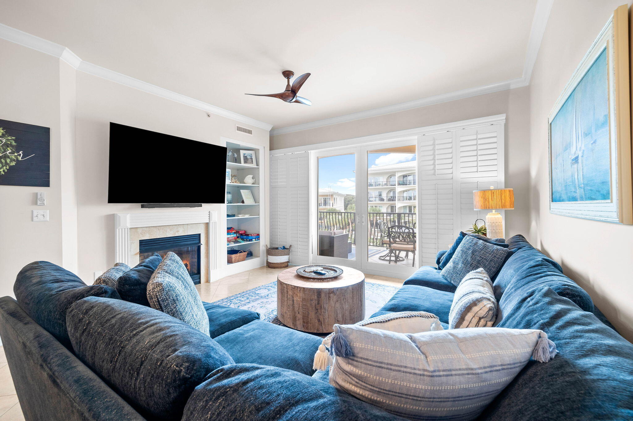 Nestled on the south side of 30A, this is the lowest priced 3B/3B condo in Adagio south of 30A! Whether you're seeking a lucrative income producing investment property, or dreamy second vacation home, this luxe condo is the perfect beach home retreat.Thoughtfully curated updates elevate every corner of this spacious three-bed, three-bath condo. Amazing views. Spacious layout. Fireplace with built in bookshelves. This is the perfect place to relax and unwind. With a demure bunk bed alcove and chef's kitchen that opens onto an expansive open concept living room with a cozy fireplace, dining area and extra seating at the breakfast bar, you and your guests will enjoy plenty of space to spread out for the ultimate in privacy perfect for making amazing family memories Located on the 3rd floor in Adagio's G building with easy elevator access, guests and owners will relish in extended entertaining space on the outdoor patio that overlooks a resort-style community pool, exclusive gym for owners and guest and multiple hot tubs. The primary bedroom with private ensuite offers additional dreamy views and easy access to the covered balcony and views of the premier amenities available within Adagio's gated entrance. Walk just a few steps from the building entrance to a large gym (open 24 hours), private, dedicated beach access and seasonally heated gulf-front infinity pool and enjoy the ultimate luxury 30A lifestyle.

Conveniently located in Blue Mountain Beach, Adagio is an easy walk or bike ride to some of the area's popular restaurants, shopping and beach activities. With a proven rental history and dozens of five-star reviews, this gulf-side retreat has easy elevator access, amazing views and is priced to sell. If you're looking to diversify your investment portfolio with strong rental performing vacation rentals, this is one that should be high on your list to consider. Offered fully furnished and turnkey, this ideal beach retreat annually generates up to $68K in short-term rental income 2024 and $68K actuals in 2025 with high owner usage. Buyer to verify all dimensions.