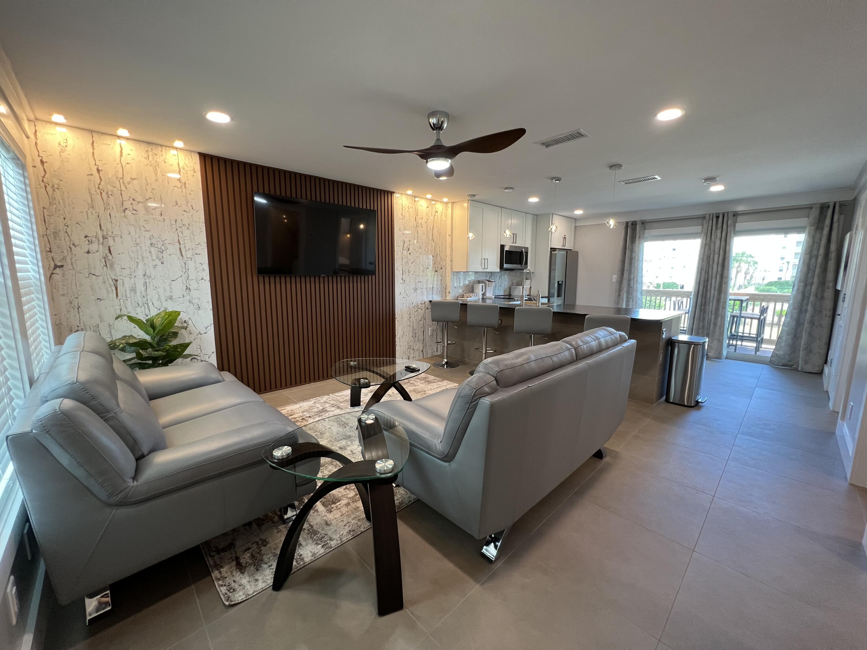 Great Investors Opportunity! This Completely Remodeled in 2023 condo is currently rented short term with rental projections of 45-50k per year and is being sold with all the new furniture & fully equipped for the new owner.  The unit is located in an amazing location on Okaloosa Island,  right across the street from the beach with a crosswalk to get there. Walking distance to restaurants, shops and nightlife. Renovated with high standards, this unit is featuring: - New HVAC, New water heater, New porcelain tile flooring throughout , New hurricane rated windows & sliding door, New interior doors & trim. Elegantly designed lightening and fresh paint.
The kitchen features new cabinetry, granite countertops, modern backsplash. Professional stainless steel appliances and all in one washer & dryer. Ultra modern bathroom with unique large tiles.
Don't miss out on this opportunity to own this incredible condo  and unwind on your private balcony to enjoy the gulf views.
