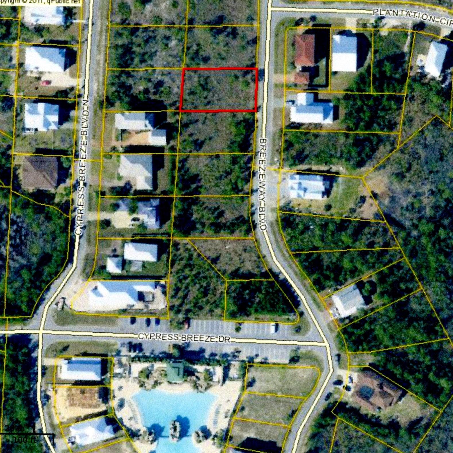 Interior lot in the beautiful Cypress Breeze Plantation in South Walton, Florida. Cypress Breeze is close to the beach at Ed Waline Park on Scenic Hwy 30-A and is a short drive to Destin shopping and entertainment! Lounge by the spectacular community tropical pool, walk to a sunset on the beach, take a stroll around the community, or just a short drive for a fun night out. Cypress Breeze has low Association fees, no build-out time and tap fees have been paid. Cypress Breeze Plantation is a wonderful place to call home, or your ''home away from home''!