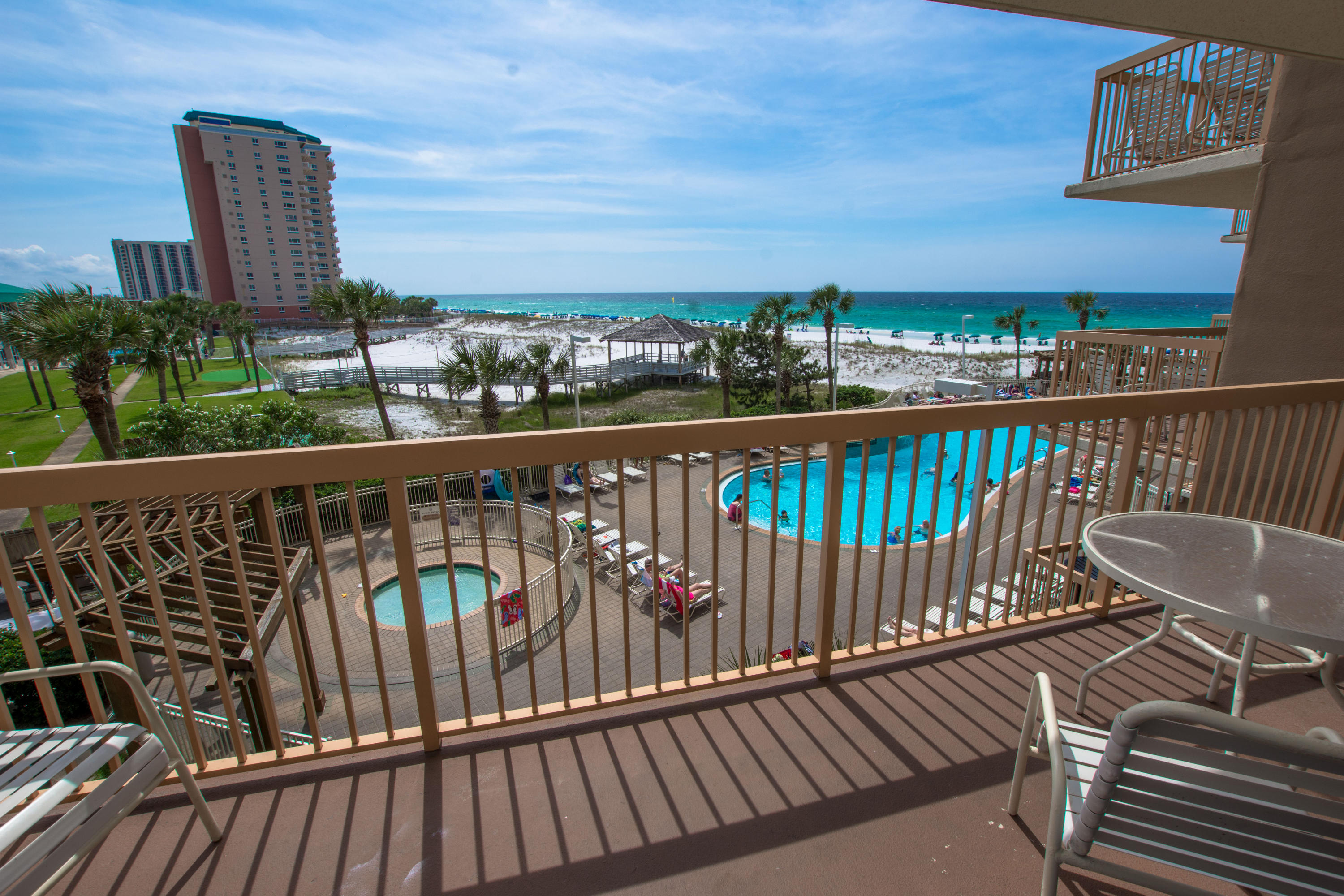 Rental powerhouse in the popular Pelican Beach Resort with a toes-in-the-sand GULF FRONT location on the famed beaches of Destin...which conjures up images of sun-splashed days of swimming, biking and relaxing. Incredible coastline views - this condo is fully furnished and rental equipped. Buy now and capture the HIGH DOLLAR rental season! Centrally located to all the dining and entertainment Destin is famous for including spas, shopping, golf, fishing and more. Pelican Beach has amazing resort style amenities, including: three swimming pools (one indoor), tennis, huge sun deck, beachfront grill, state-of-the-art fitness center, on-site cafe and sundry shop, 24 hour reservation desk, convention/meeting services and covered parking garage!