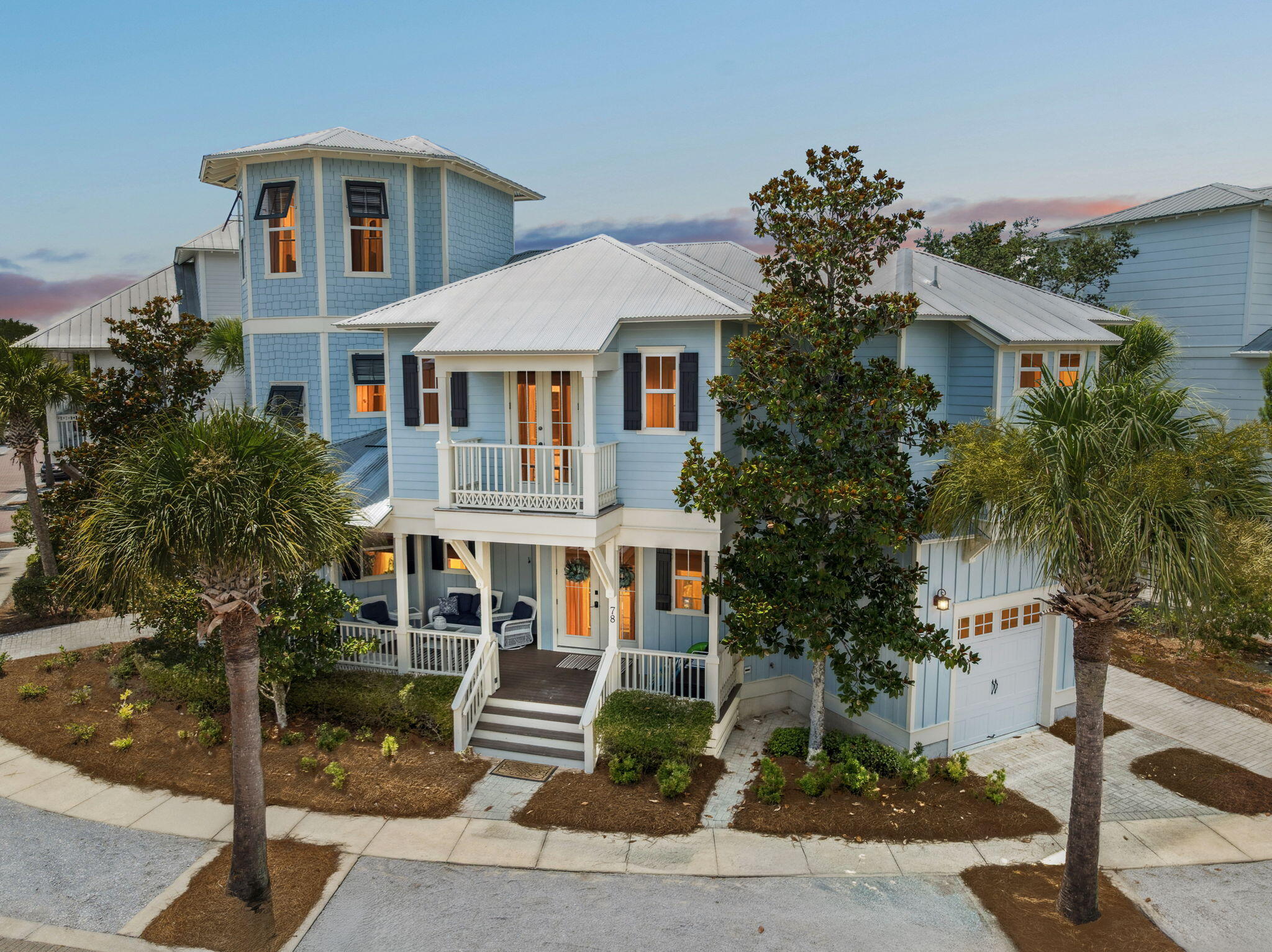 Located in the highly desirable Seacrest Beach community, this beautifully maintained home features 3 bedrooms plus a loft with bunk beds, offering the functionality of a 4-bedroom layout across more than 2,600 square feet of thoughtfully designed living space. Each of the 3 bedrooms is appointed with a king-size bed and its own ensuite bathroom, ensuring privacy and comfort for family and guests alike.

Positioned on a large lot with spacious porches, a garage, and ample parking, the home also includes 4 full bathrooms and a third-floor loft perfect for children or extra guests. The open-concept main floor welcomes you with a generous family room that flows seamlessly into the dining area and gourmet kitchen. Outfitted with high-end appliances, a large island, and extensive countertop space, the kitchen is ideal for entertaining or enjoying casual meals with family and friends.

Upstairs, the primary suite serves as a private retreat, complete with an ensuite bathroom, walk-in closet, and direct access to a private balcony. Outdoor living is just as inviting, with a large front porch ideal for morning coffee or evening relaxation. This home is just a short stroll or tram ride to the beach, with deeded beach access via a private boardwalk.

Seacrest Beach is perfectly positioned between Alys Beach and Rosemary Beach, placing owners within easy walking distance to upscale dining, shopping, and the vibrant town centers of both communities. Residents also enjoy access to a 12,000-square-foot resort-style lagoon pool, the largest along 30A, featuring shaded lounge areas, a splash fountain, and a poolside café. Designed with New Urbanism principles, the community promotes a walkable lifestyle with palm-lined streets, charming architecture, and a strong sense of connection.

Whether you're looking for a full-time residence, a vacation getaway, or an investment property, this home in Seacrest Beach offers the best of 30A living with exceptional amenities and a prime location between two of the area's most beloved communities.