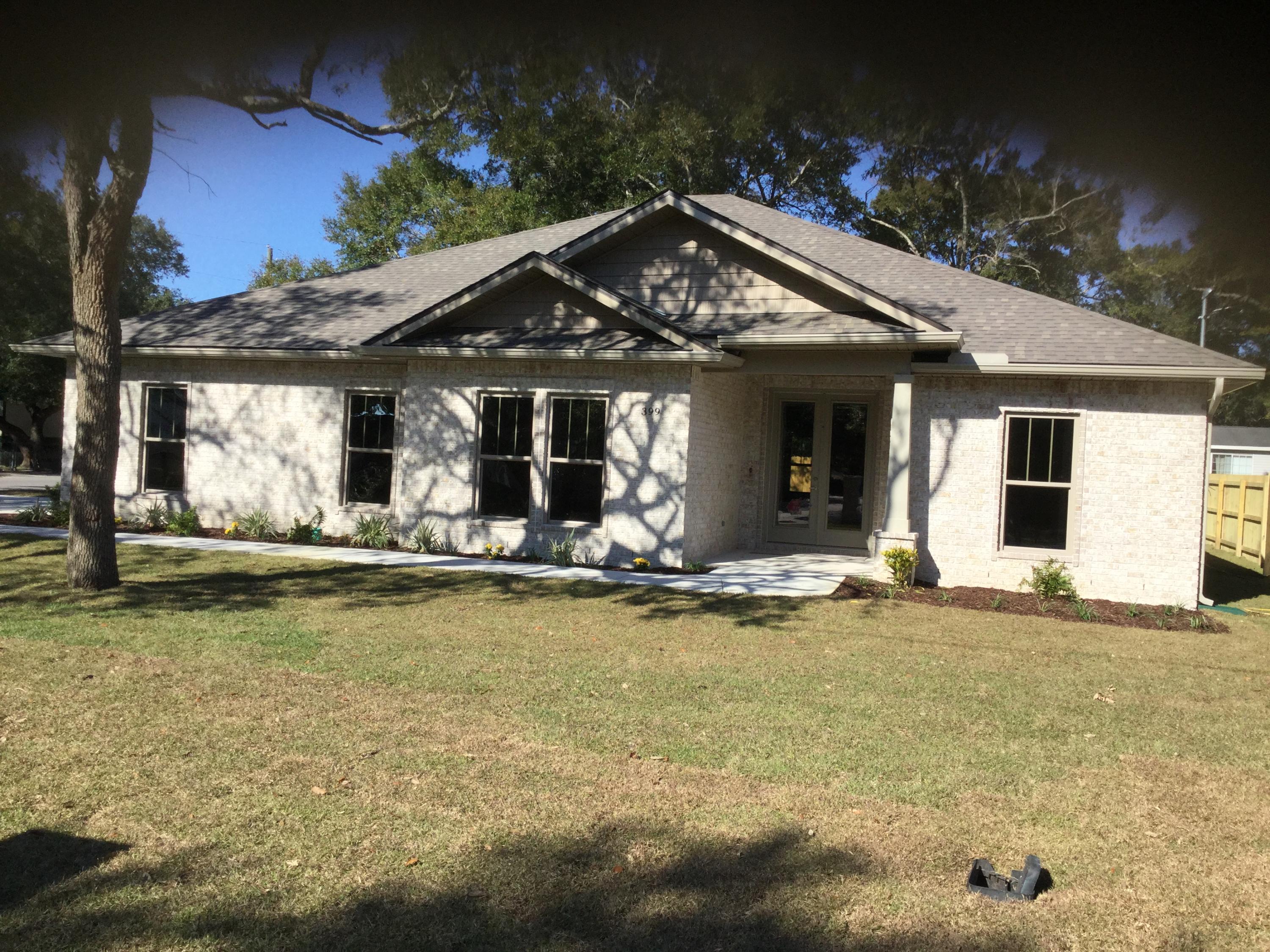 One of 2 Brand New All Brick 4BR/3BA homes under construction on Yancey Street and ready for move in by November 2018. Centrally located in Ft. Walton Beach minutes away from beaches, bases, and shopping. Open concept floor plan with 10' ceilings in main living areas /kitchen, luxury vinyl plank flooring throughout and plush stain master carpeting in bedrooms. Large open kitchen has ''white shaker style'' cabinetry with soft close doors, 12ft center island with pendant lighting, granite countertops, Kenmore stainless appliances with counter depth fridge and large pantry. Main living areas , Master bath, and kitchen have large crown trim, recess lighting, and trayed ceilings. ''Shaker Style'' interior doors and casing, 6' baseboards, & upgraded lighting/ceiling fans throughout. Mast. BR has trayed ceiling, and Mast. Bath has double vanity, walk in closet, and awesome custom tile shower with seat, frameless glass door, and Whirlpool tub.  This beautiful home has upgraded lighting and plumbing fixtures, Walk in closet, ceiling fans throughout.   Home also features a large covered back porch, French Doors, and a nicely wooded  80' x 108'corner lot fully fenced with sprinkler system & lawn pump. Also has a side entry garage.   Builder can include a 2-10 Home Warranty. Contact your agent today for information on this beautiful custom home.