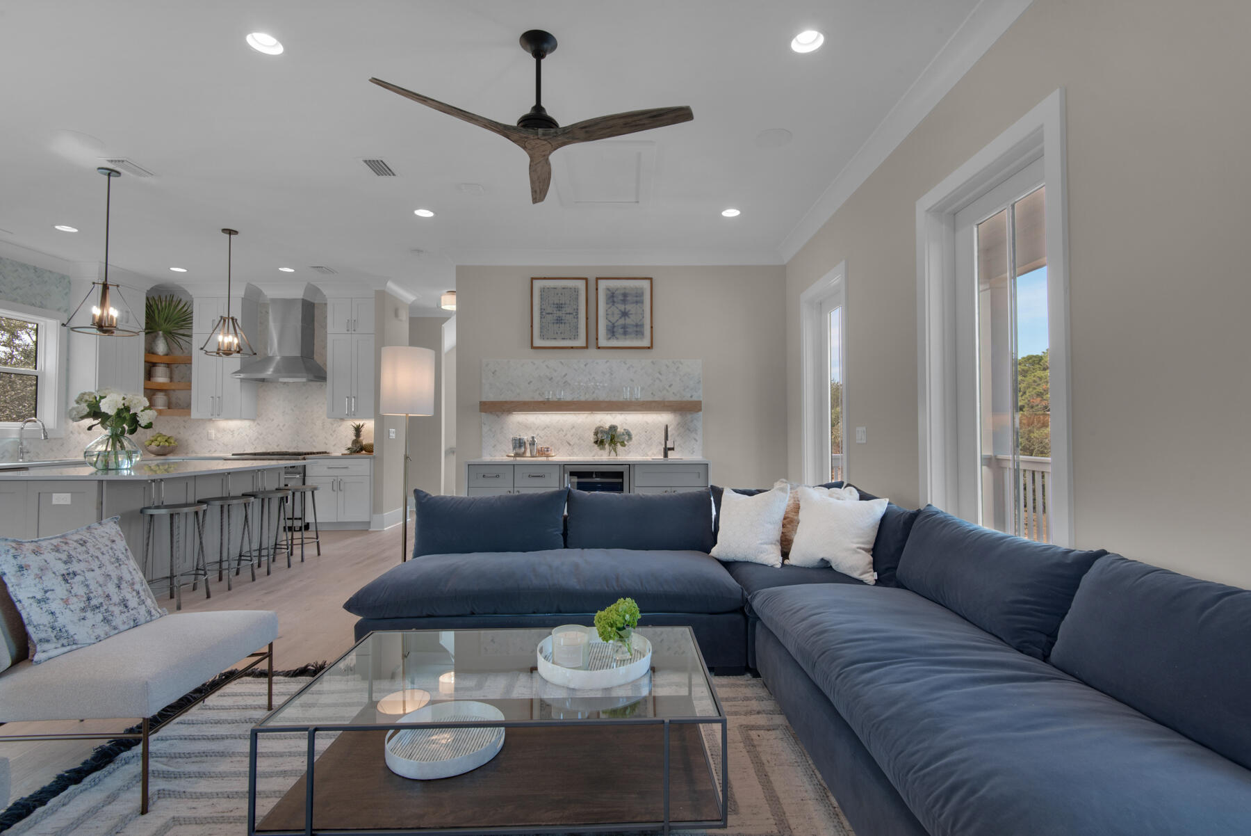 This beautiful custom home is located in the exclusive gated community of SeaNest Village & these homes rarely come on the market. This private community is nestled among the gorgeous scrub oaks in the heart of Seagrove Beach off of 30A. This house offers the highest-quality construction & modern designer finishes. Every element of this home was thoughtfully selected to highlight the coastal lifestyle while celebrating gulf views from the 3rd-floor master oasis. This home is being sold furnished, features rental projections over $80k, & is walking distance to deeded beach access for SeaNest Village owners. This is a unique opportunity to own in one of 30A's quaint private planned communities. This small gated community of only 42 homes offers an infinity-edge pool, sunset tower, and community grill space. This home is a quick bike ride to Seaside and is in the thick of all the beauty & charm 30A has to offer.