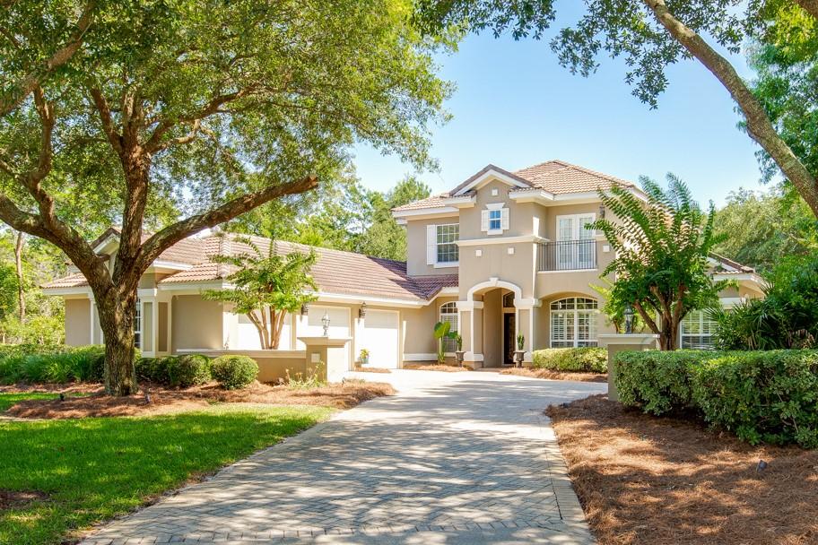 Seller has reduced price an additional $50,000 for quick close. Freshly painted interior throughout. Seize the opportunity now to own this finely crafted Arthur Rutenberg home perfectly positioned on a large gorgeous lot in prestigious Stonebridge. Please click on the photos, virtual tour, and visual walkthrough to discover the marvelous flow that leads to
stunning, enclosed Lanai area surrounding a heated saltwater pool, complete with a Jet system for swimming laps. In addition, the air-conditioned sunroom is adjacent to the living area and pool. The enclosed lanai and lushly landscaped backyard enriches your outdoor enjoyment. Newly-installed hardwood floors adorn the living area, master bedroom and study area. The second level is a cozy, private retreat complete with a spacious living area, two bedrooms, bathroom, storage area and a great balcony overlooking both the pool and backyard. The large kitchen, spacious master suite, laundry room and a 3rd full bath complete the main level and boast a plethora of amenities. The home was designed with many handicap accessible features and a massive, climate-controlled, 3-car garage. Given the location, quality of the build, community amenities and recent upgrades, put this home at the top of your list!