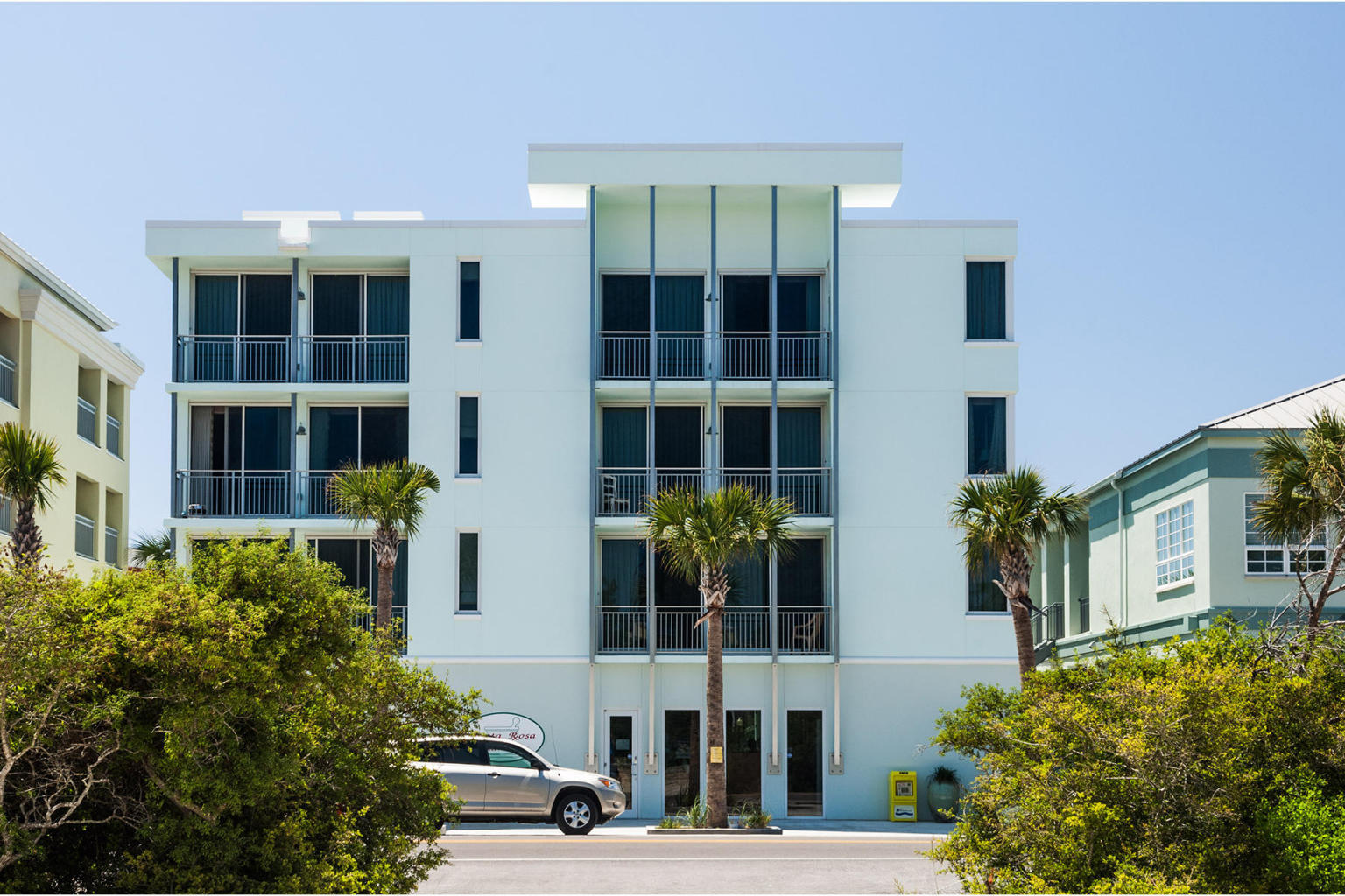Fantastic two bedroom/two bath condo located in a boutique building with only six units just 150 yards from the beach in desirable Gulf Place. Very well appointed unit with trendy and designer finishes makes this property a great option for a vacation property. Hardwood floors, granite counters, stainless appliances, and even a gas stove complement this unit. Gulf Place has an array of shops and restaurants within a short walk so no need to drive anywhere once you arrive. In addition, you have access to community pools, tennis court, and expansive green space for your enjoyment. Hardwood floors carry throughout the entire unit whose comfortably sized living areas and bedrooms convey beautifully furnished and rental ready. Bead board appoints the ceiling of its charming yet modern kitchen with upgraded cabinets, stainless steel appliances that include a gas cook top, granite counters, and custom stone back splash. Each of its baths continue this theme. Perhaps the most appealing feature of this unit is its gulf view, enjoyed from its covered balcony which is poised to capture the refreshing sea breeze. Upgraded lighting and integrated stereo speakers round out its premium appointments. Two of the three pools at Gulf Place are heated. They join two tennis courts, as well as multiple deeded beach access points along 30A. Santa Rosa Golf Club is located nearby, as is iconic Seaside, situated just over six miles to the east on 30A, along which runs a paved pedestrian path. Multiple units within this building are available; purchase one, or as many as four of these income-producing properties. Parking is available.