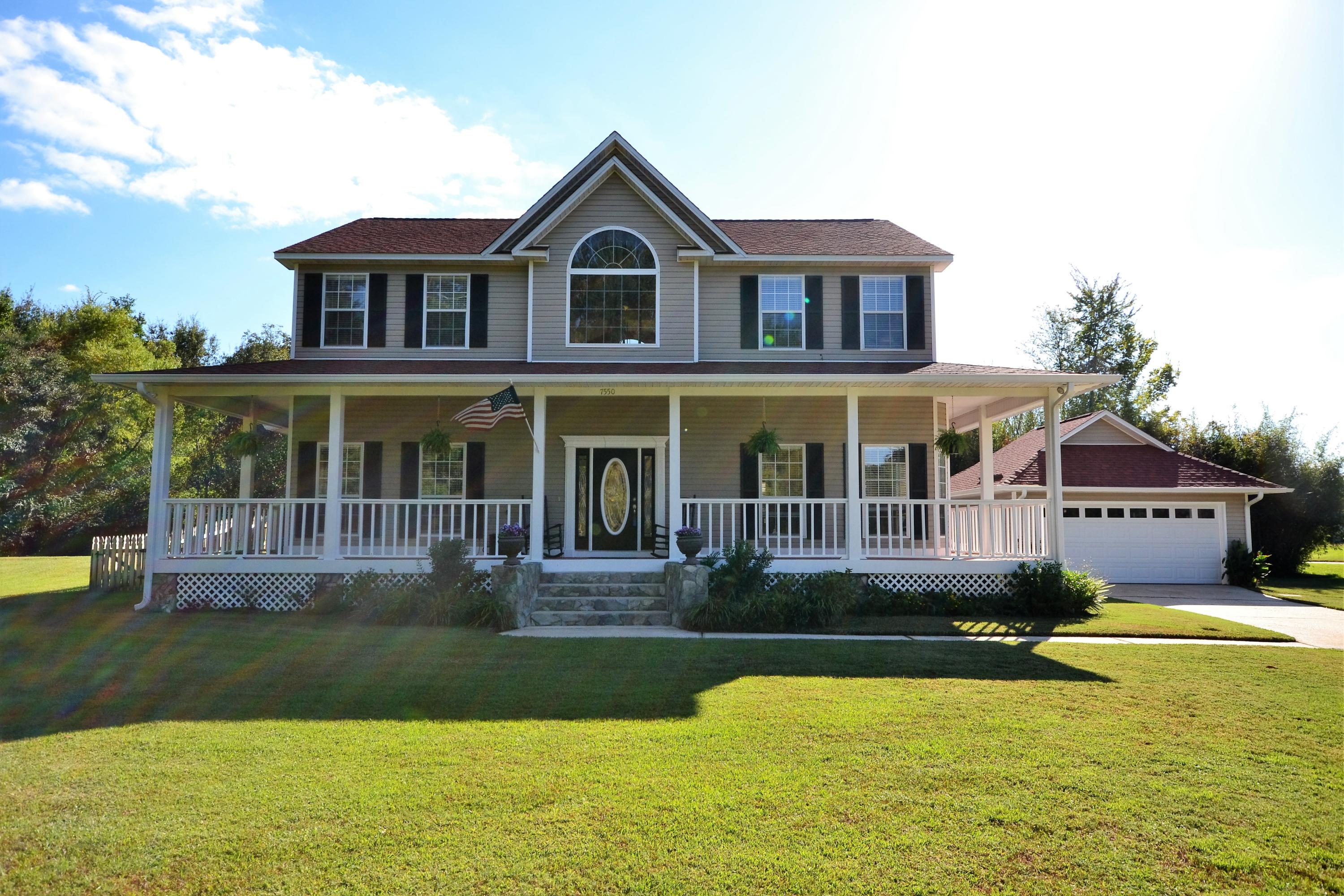 TRUE FOREVER HOME... because it has it all! A 4 Bedroom (which (2) are Master Suites), 3.5 Bathrooms, a BONUS ROOM, your focal point ''the Great room'' with rugged stone gas fireplace, warm oak mantle, open area with soaring ceiling. Large Kitchen! This Picture Perfect home from the exterior, setting gracefully on the private cul-de-sac on over an acre. The entire square footage of this home allows comfort, personal space and privacy for an active family!