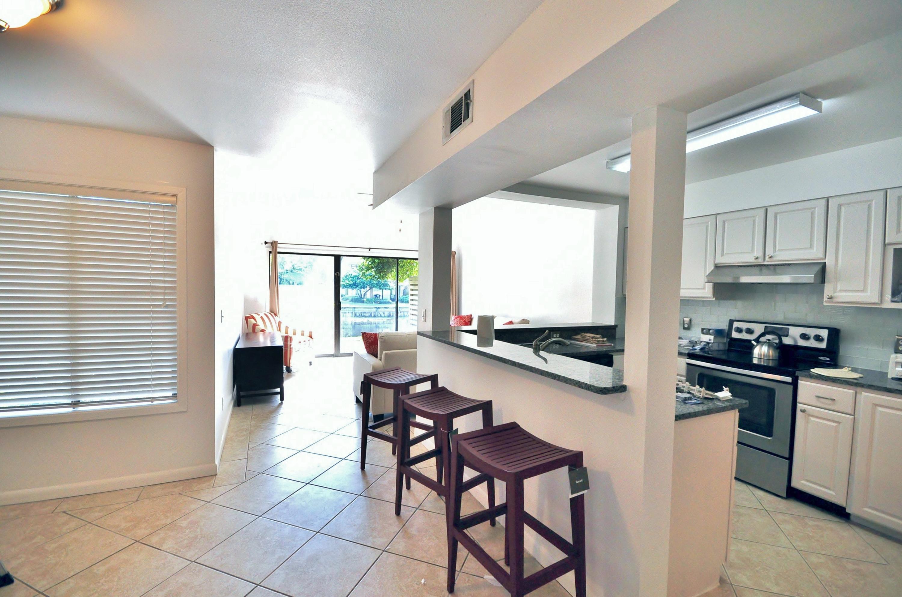 Serene lake views from the private patio of this 2 bedroom, 2 -1/2 bath townhome located within easy walk to the neighborhood pool and white sandy beaches of the Gulf of Mexico. Home offers tile throughout living areas for easy care and kitchen. Property is fully furnished and rental ready and includes new furnishings throughout. Come and enjoy all the amenities that Sandestin has to offer, this 2,400 acre resort boasts the most beautiful white sandy beaches, four championship golf courses, a world class tennis center with 15 courts and a 98 slip full service marina. Add to that The Village of Baytowne Wharf with all its shops, restaurants, events and entertainment and you may never want to leave. Administrative fee of $100 may apply.