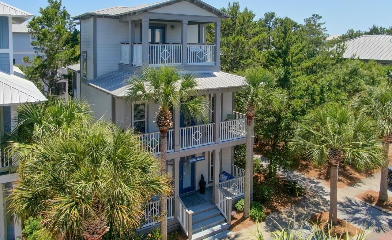 212 E. Seacrest Beach Blvd is a spacious and welcoming home, located in the heart of Seacrest Beach. Convenience abounds for this prime location, just steps to the Seacrest Beach resort-style pool and cafe, and close to the dining and retail options in both Rosemary Beach and The Village of South Walton. This light-filled and airy home features 4 bedrooms, 4 bathrooms, and is being sold fully furnished, so it is rental ready. Thoughtful touches are found throughout the home: a first floor primary suite, a second floor primary suite with a whirlpool tub, a third floor bunk room, and each bedroom opens to its own private balcony. Coastal breezes can be enjoyed on any of the six exterior porches and decks. The well-executed home is one not to be missed!