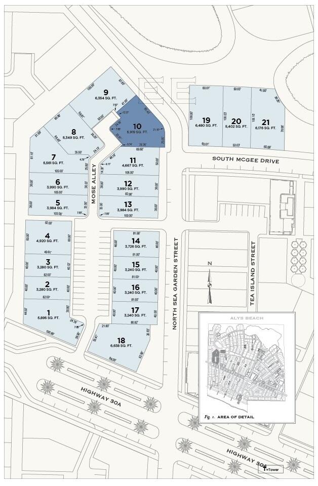 Homesite located north of 30A perfect for your custom dream home in Alys Beach.