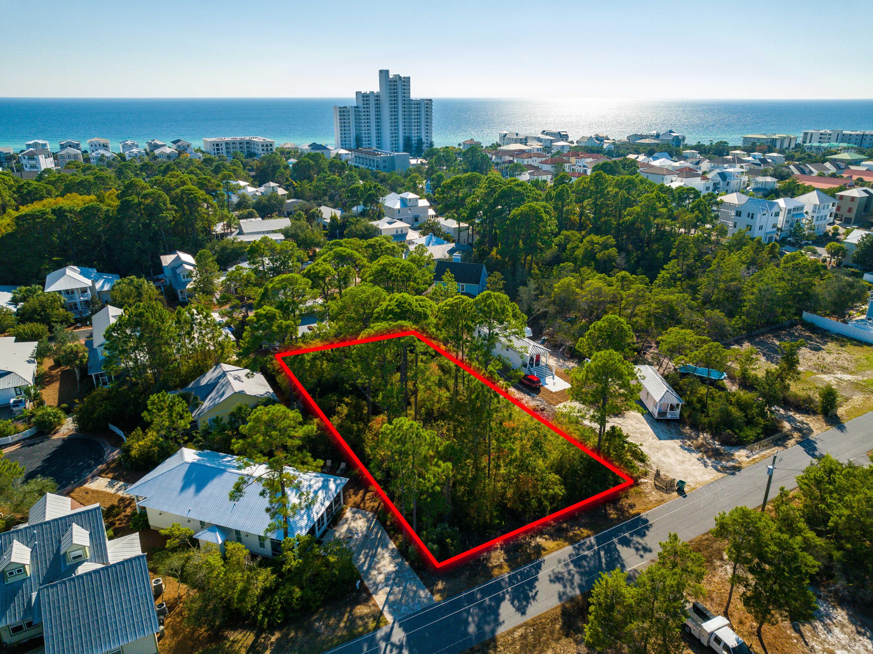 The possibilities are endless for this beautiful, oversized lot located in the heart of Seagrove Beach and just 2 miles to Seaside, FL and white sugary beaches. Discover all that the highly sought-after area of East 30A has to offer including world class dining, bike trails and beach walks. Create your own private oasis by build your own custom beach home (or homes). This large lot has the ability to be split into two separate lots- great opportunity for full time resident, second home or as an investment property. NO HOA. The quiet and quaint setting provided in this exclusive community will make you forget that you are in one of the most busy and popular beach towns of FL. Full set of plans and survey uploaded in the document portal. ** all information to be verified by buyer.