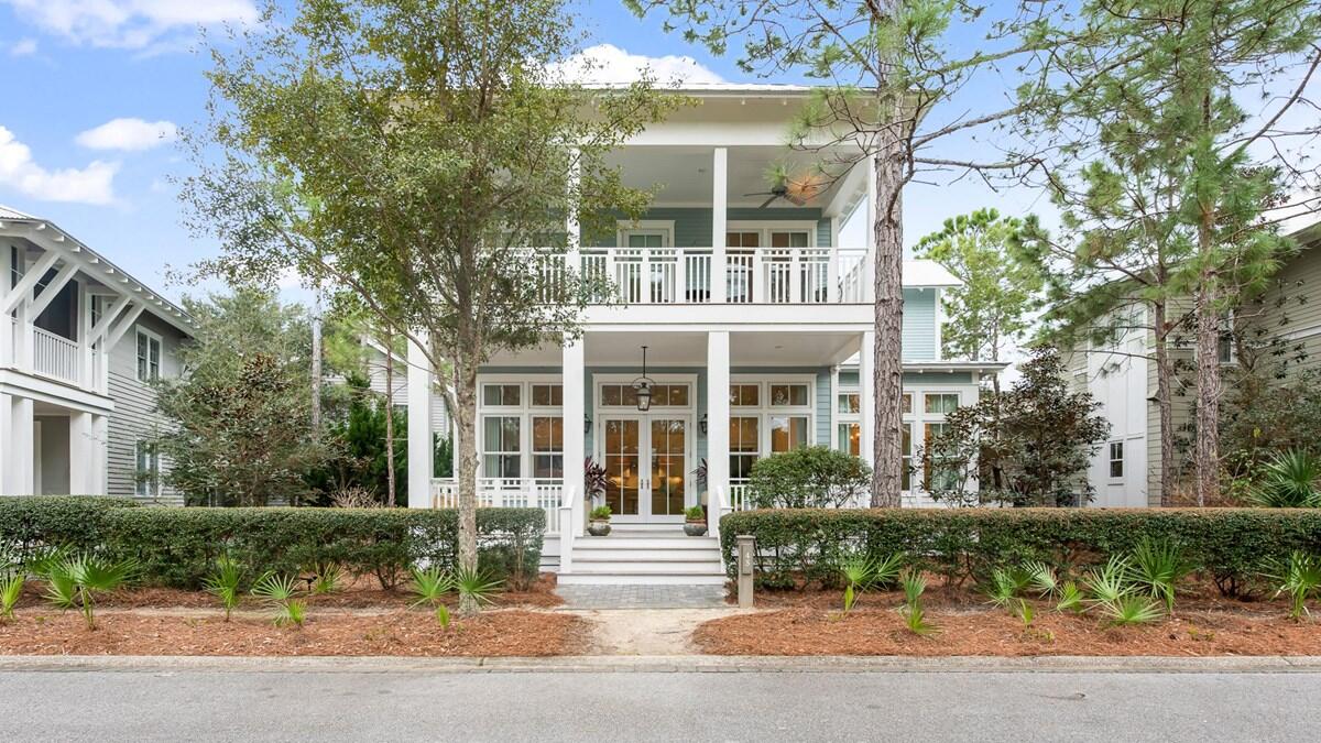 Welcome to ''Gardenia'',  built by Romair Homes tucked away on a quiet street in the heart of the WaterColor community with a private swimming pool.  This spacious design of 3,655 square feet offers 5 bedrooms, 5.5 bathrooms, a bunk room, a full carriage house and a two-car garage. Special features include open concept living and dining, dual master suites, a bonus upstairs living area, a gourmet kitchen, soaring ceilings and beautiful hardwood floors. A custom outdoor living area with covered porch and fireplace overlooking the pool adds additional space to enjoy long summer days on Northwest Florida's gulf coast. Being offered fully-furnished with custom furnishings and in Immaculate condition. The Watercolor community has outstanding amenities such as beach club,  multiple pools, tennis, nature trails and much more. Centrally located to the area's best dining, unique boutique shopping, bike paths and golf courses, WaterColor also offers convenient access to Highway 98 and the nearby cities of Destin or Panama City Beach as well as the Northwest Florida Beaches International Airport.