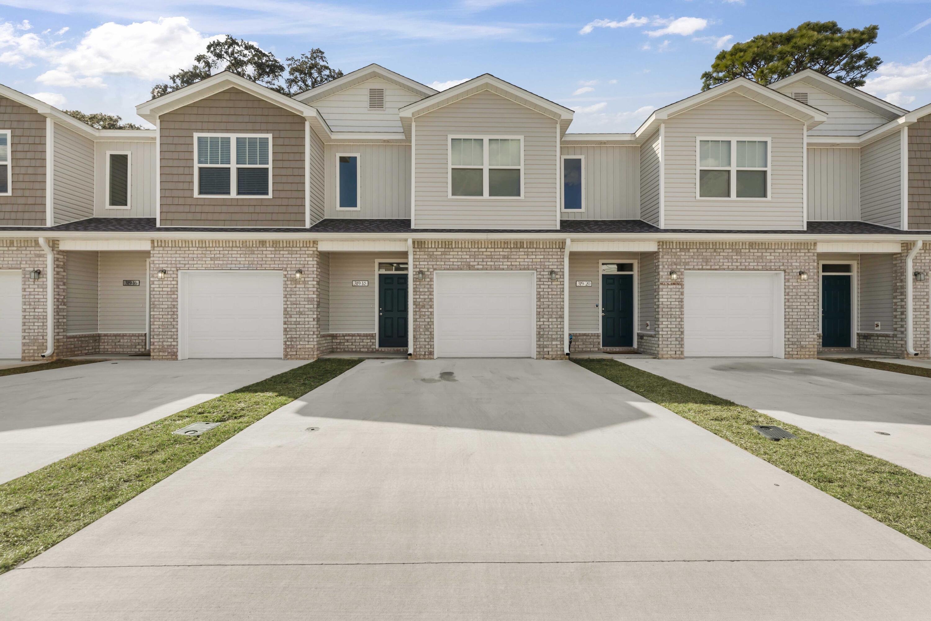 This home is hardly lived in! Downstairs you will find the living room, half bathroom, and a contemporary kitchen complete with Bianco Carrera Quartz countertops, soft close cabinets, and stainless steel appliances. LVP flooring throughout the living and bathrooms, and plush carpet for comfort in the bedrooms. HOA takes care of the yard, leaving no work for you.
All occupants over the age of 18 must complete an application. 
Trash is paid for. Tenant is responsible for power and water.
You are only a short drive away from the beaches, shopping, restaurants, Air Force Bases and more.
