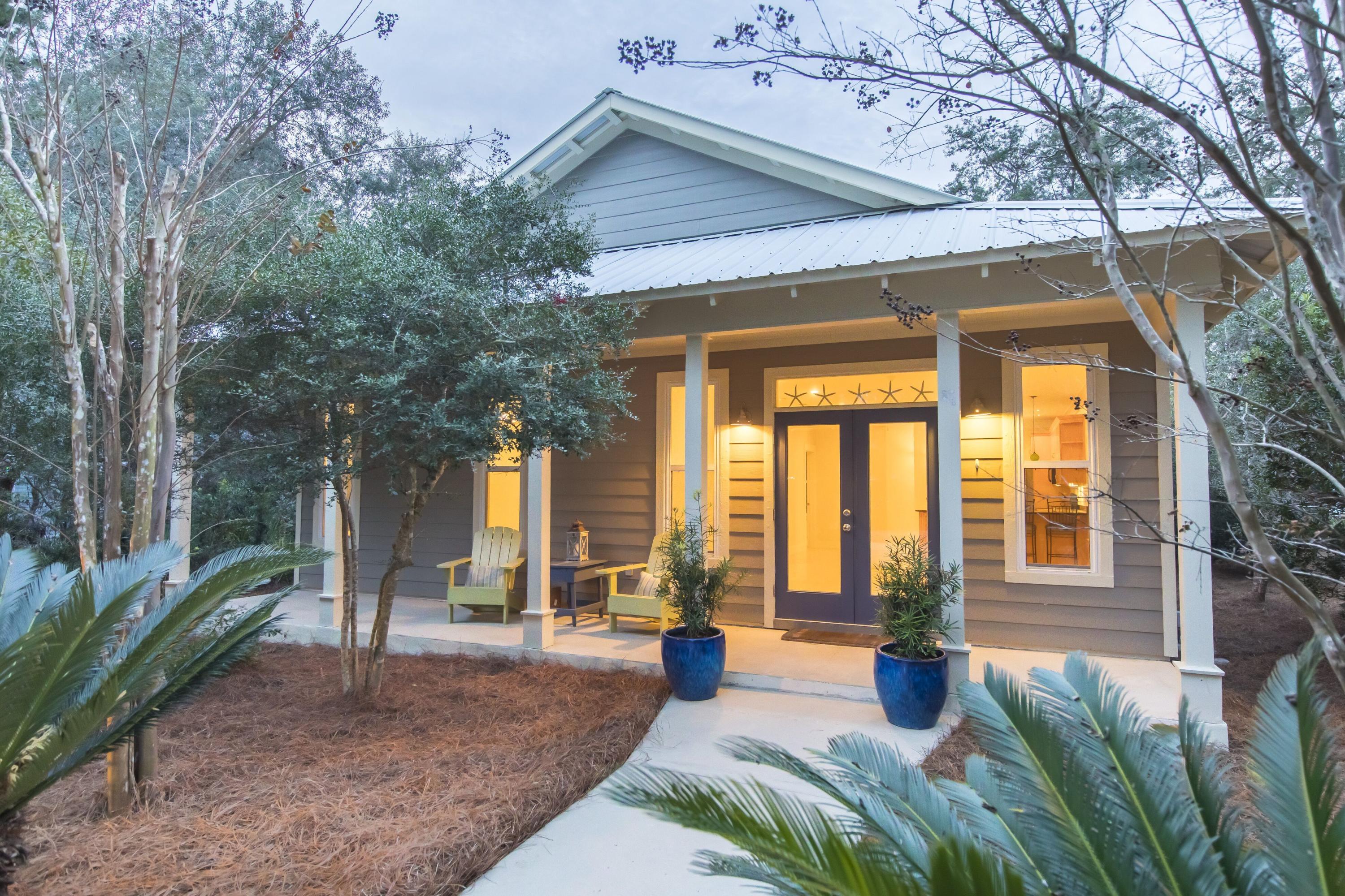 DEDICATED, PRIVATE BEACH ACCESS with golf cart parking!! Looking for a quality home and close proximity to the beach, this is the LOCATION! Whites Gulfview is a very desirable neighborhood with a wonderful location near Alys, Seacrest and Rosemary Beach. This adorable Florida Cottage features 3 BR, 2 BA and like new. Perfect for full time resident, 2nd home or seasonal rental. Home is move in ready with fresh interior paint, new pad & carpet in bedrooms, steam cleaned tile and exterior pressure wash along with fresh pine straw. Nothing to do but move in! Relax on the large front porch or entertain on the rear screened-in-porch overlooking the natural landscaping. Light filled, airy home celebrates the comfort of Southern Living. Windows and doors all have high impact film installed. Low HOA fees and great neighbors, this home is a must see!!  All data and dimensions to be verified by buyer.