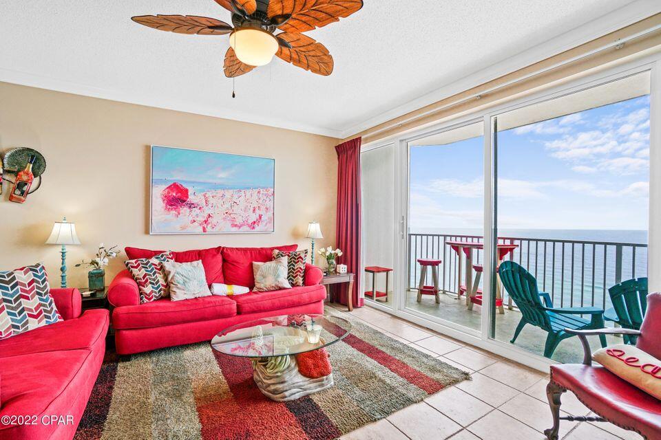 The best aspects of Florida real estate come together in this exceptional Gulf front condominium at the Boardwalk Beach Resort! Penthouse elevation – 21st floor of 22 floors offers breathtaking views of the Gulf of Mexico! Beautifully furnished and rental equipped! The property features an open kitchen/living design with tremendous views and balcony access as well. Sunset views from the generous, private, balcony are a perfect end to a sunny day and beginning to an exciting evening.