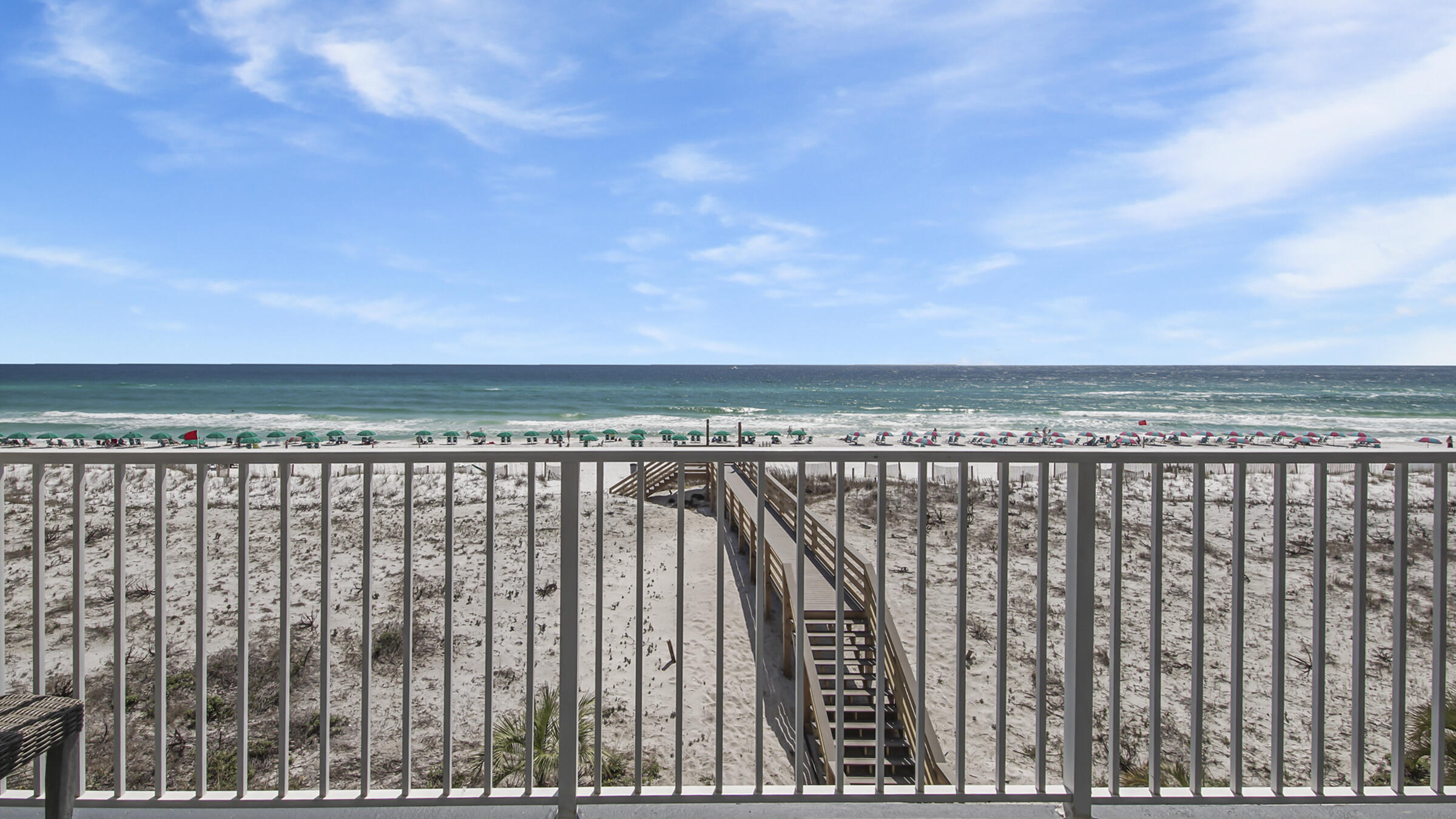 Beautiful Gulf-front condo with 2 bedrooms plus a separate Bunk room, 2 full bathrooms, and a large balcony that can be accessed from the Living Rm or Master Bedroom. This fully-furnished unit has a new AC (Dec 2021) and is on a vacation rental program with a gross annual rental projection of $70k/yr. With a walk-in Master Closet, full-sized laundry room, pantry, owner closet, stainless appliances, and granite counter tops, this unit can be your perfect weekend retreat or 2nd home. Gulf Dunes is conveniently located and has pools, tennis courts, and an onsite gym for owners and guests. Don't miss out! Call to schedule a private showing today!