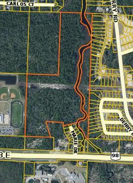 65 Acre parcel that runs along Peach Creek deep water that goes to the Intracoastal, 20 acres on Hwy - Land
