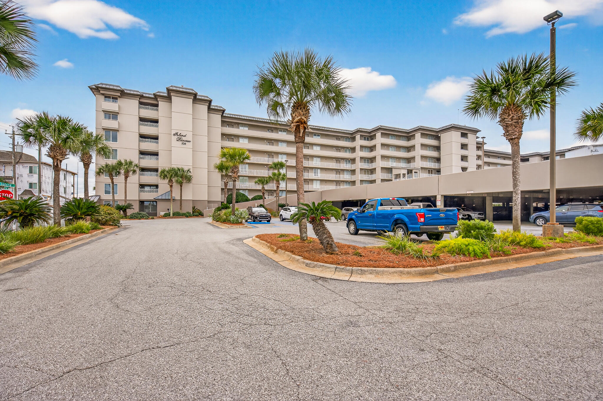 Best deal in the complex, unit 109 at Island Princess on Okaloosa Island has a proven track record of making money. For 2025 the unit grossed $58,000 in actual rental income. Step into this updated 3 bedroom 3 bath ground floor unit and enjoy the convenience of no waiting for an elevator and even a deeded covered parking space just feet away from your front door. Once inside you'll be amazed by nearly 1350 sqft of furnished coastal elegance just a few steps away from the sugar white sands of the Gulf of America. This unit features 1 king bed, 1 queen bed and a set of full over full bunk beds along with a sleeper sofa for the large family needing extra room. Having the 3rd bathroom really makes vacationing easier for guests needing their own privacy. 
Call your favorite realtor today!!