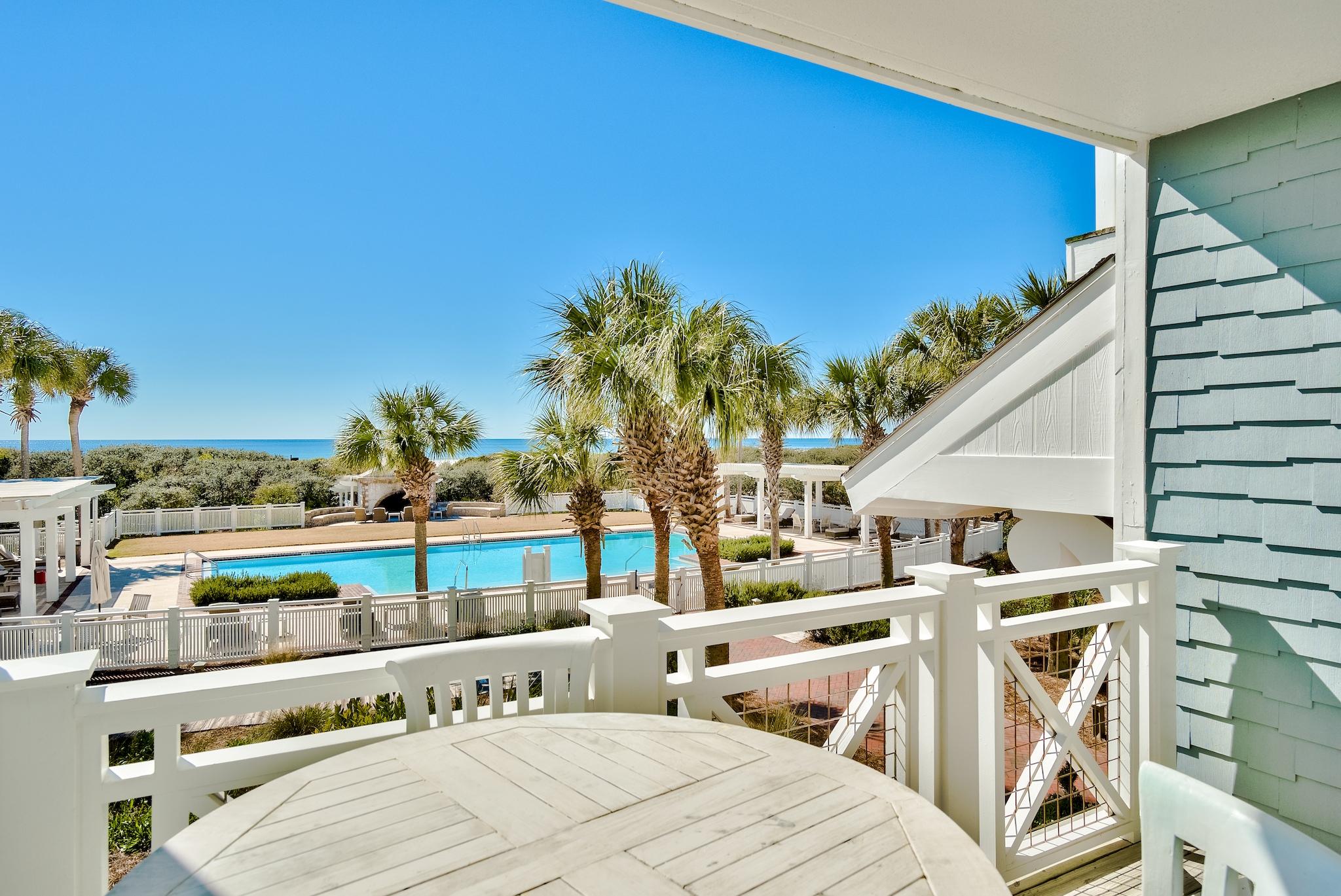 Tucked behind the private gates of Watersound Bridges resides one of 30A's most sought after low-density Gulf-front complexes. The iconic arch and Nantucket inspired design elements hold true to the unique coastal flair found throughout the Watersound community. This residence style unit features two levels of thoughtfully designed living space, an attached garage, and ample Gulf-front porches. The first floor is home to the primary suite with grand ensuite and direct patio access. The living and dining areas on the second level are centered around the stunning views out to sea. Two additional bedrooms with ensuites complete the second floor. Watersound resides on over 1,400 acres and over a mile of private white sugar sand beaches. The culmination of amenities and exclusiveness affords residents with the epitome of private coastal living while remaining geographically poised near the world-class dining and entertainment venues 30A has to offer. Notable amenities include a heated community swimming pool, fitness center, pedestrian bridges and foot paths to the beach, and multiple community parks.