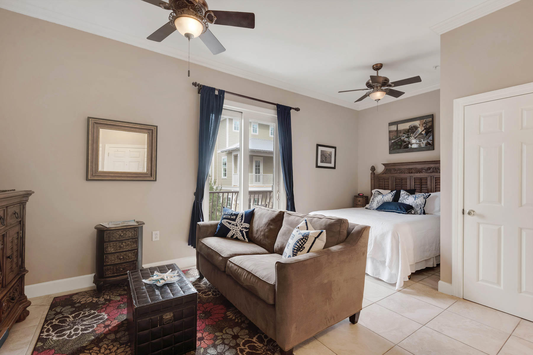 Welcome to The Village of South Walton and Seacrest Beach! This fabulous and upscale studio unit with balcony comes fully furnished with everything you need for a beach vacation. You are just steps away from restaurants, shopping, and of course the beach! Located between Rosemary and Alys beach, this condo makes a perfect vacation rental and is currently rented through VRBO #7100870. Check out all the 5 star reviews! This condo sleeps 4 and produces $22,000 in rental income with owner usage.
Enjoy all the Village Town Center has to offer, the 12,000 square foot lagoon pool, and deeded beach access with shuttle service in season.
Artwork does not convey.
Please call listing agent for showing.
