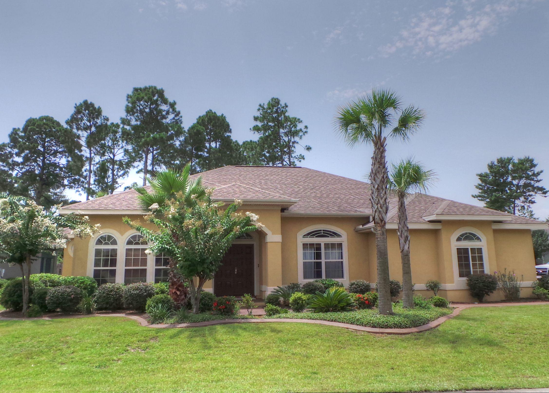 Create memories in this beautiful Bluewater Home. There isn't a nicer property on the market. Entertain your friends or escape the heat in your own backyard oasis. Absolutely stunning pool with paver deck and extensive landscaping await you. The house has hardwoods and tile throughout. The kitchen has a ton of cabinets, large island, and great for the most discriminating chef. The backyard is fully fenced and backs up to green space. Schedule your exclusive showing today.