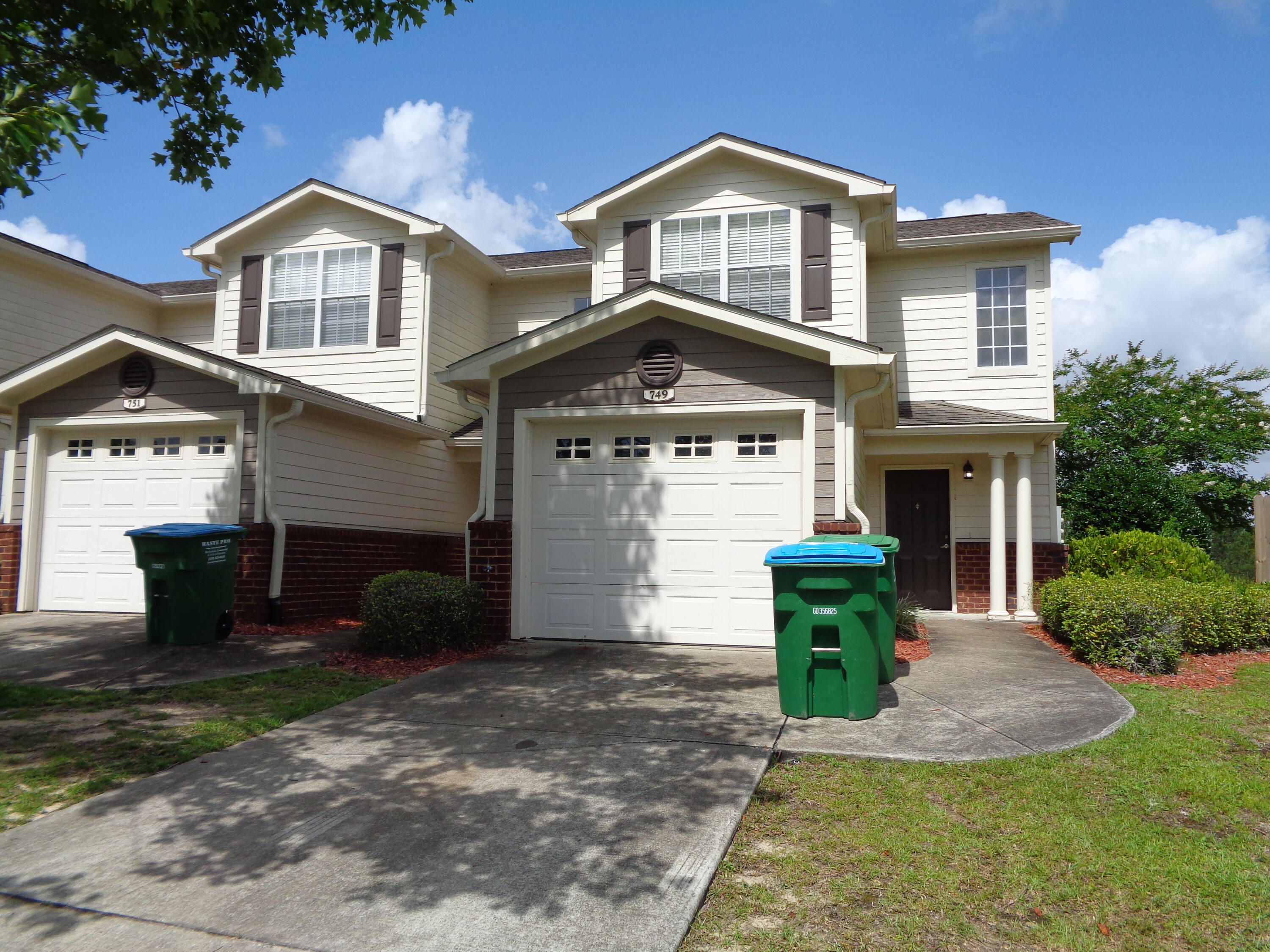 PROPERTY BACKS TO THE PRESERVATION AREA!  HVAC REPLACED IN 11/2017.  This townhome boasts two master suites!  Located South of I-10, within minutes of Duke, 7th Special Forces & Eglin. 2 bedroom, 2.5 bathroom with a single car garage, under stairs storage. Lots of crown molding, ceiling fans in living and bedrooms.  Both bedrooms have a walk in closet, back master has an additional smaller closet. Kitchen has flat top stove with microwave, refrigerator with ice maker, dishwasher & disposal. There is a community pool with a cabana and a community playground. Please verify measurements and all information, as deeded important. Selling Brokerage & Eagles Landing Townhomes are owned by the same parent company.